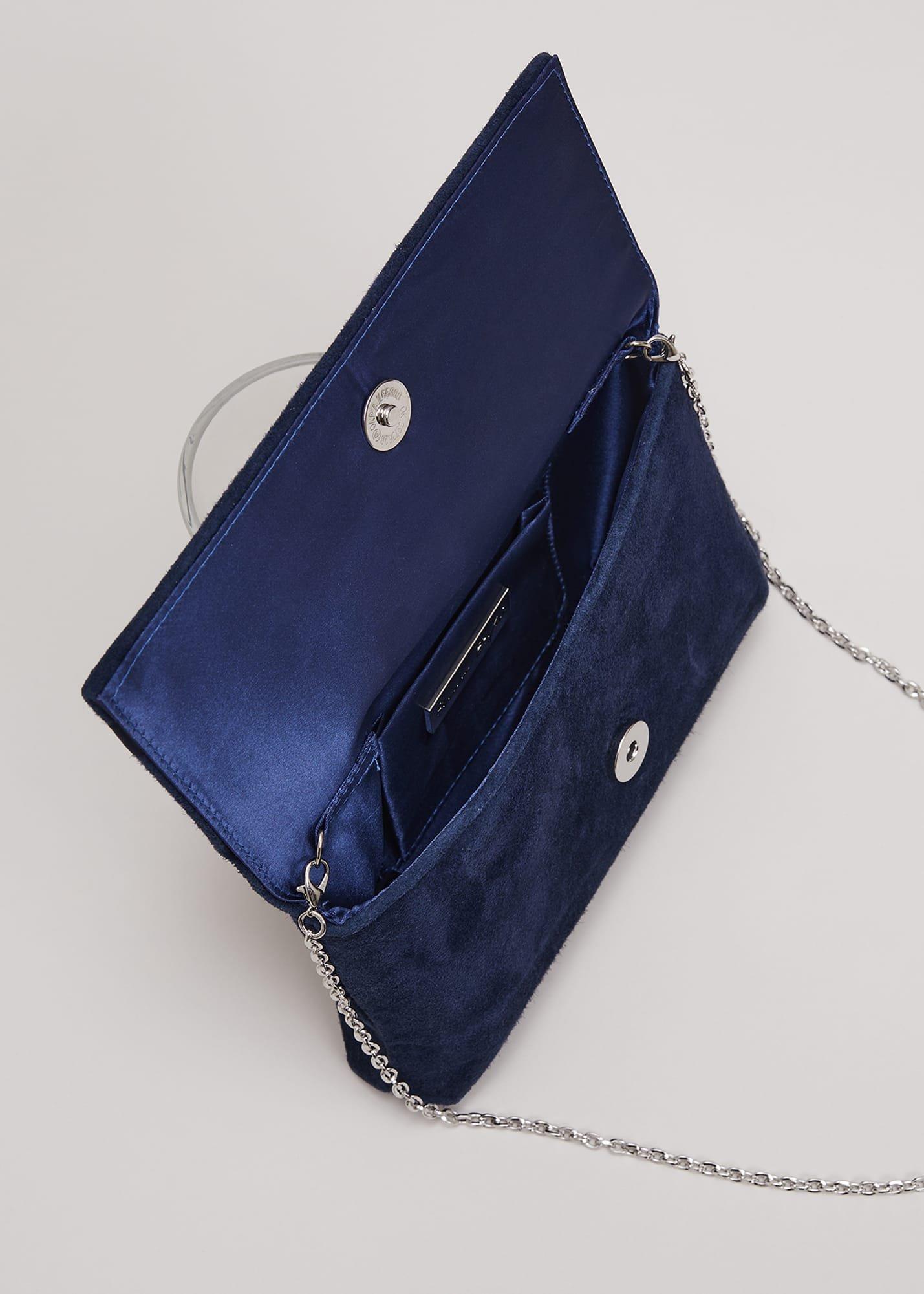 Satin Trim Bow Bag