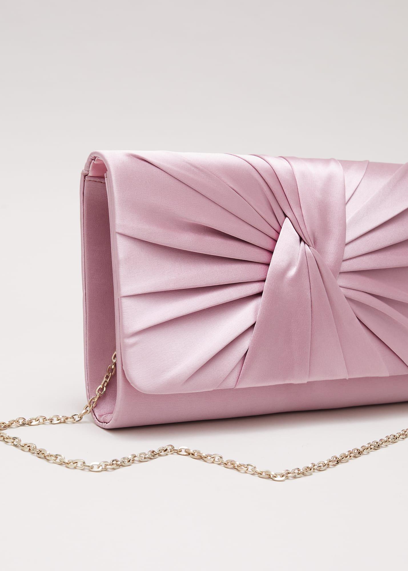Satin Twist Clutch