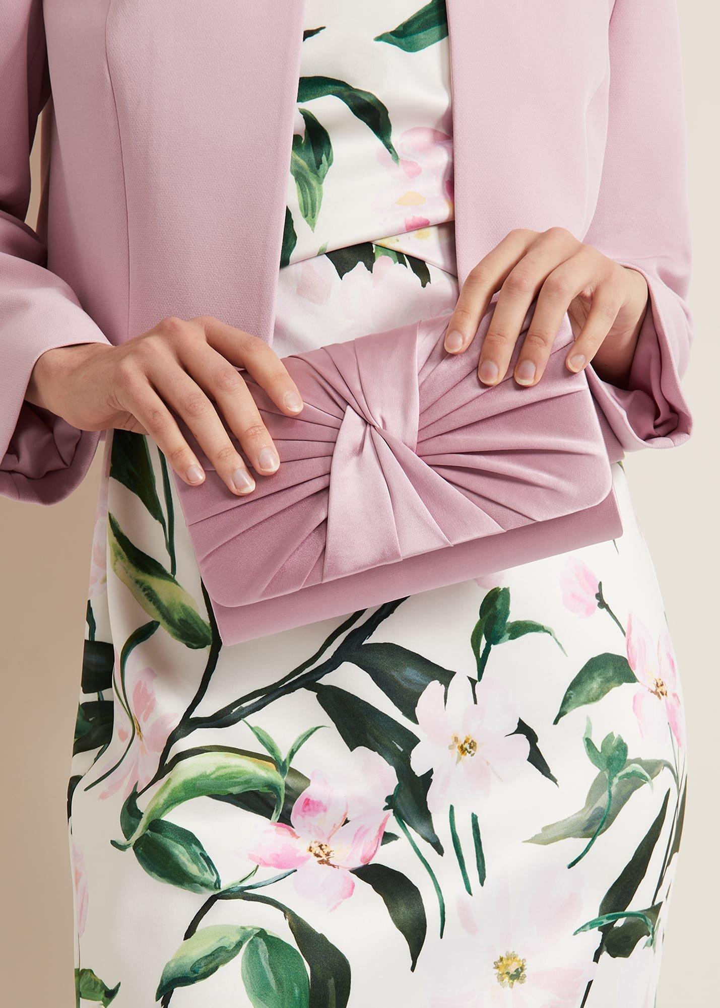 Satin Twist Clutch