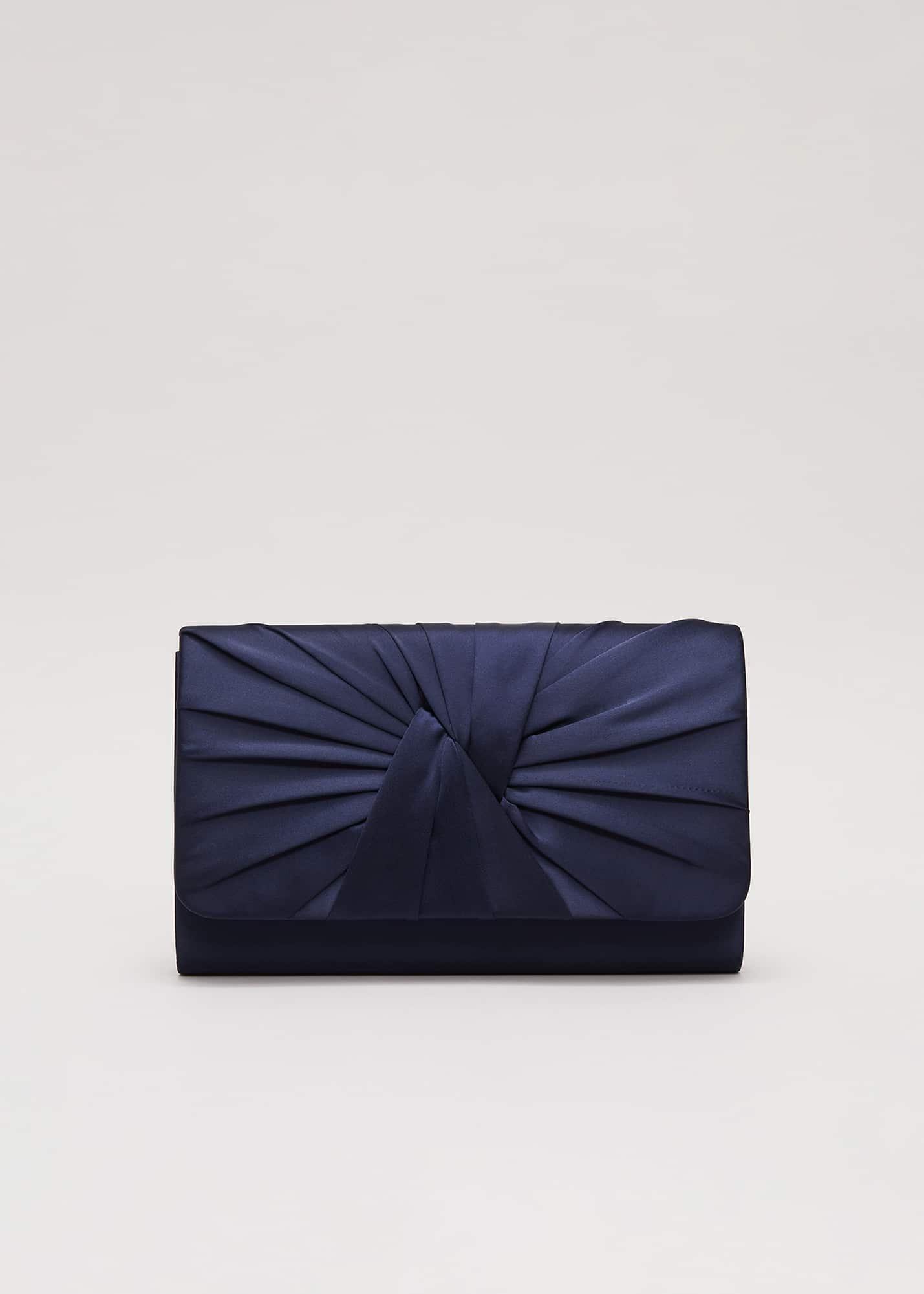 Satin Twist Clutch