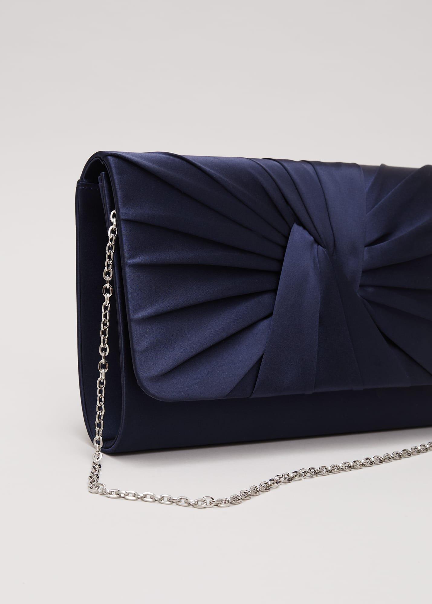 Satin Twist Clutch