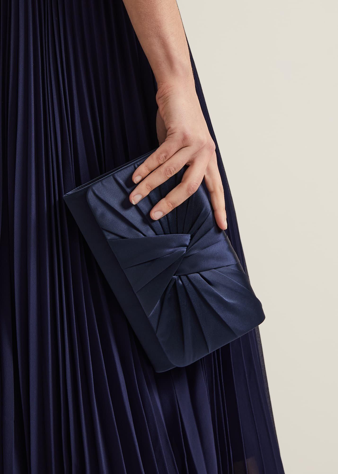 Satin Twist Clutch