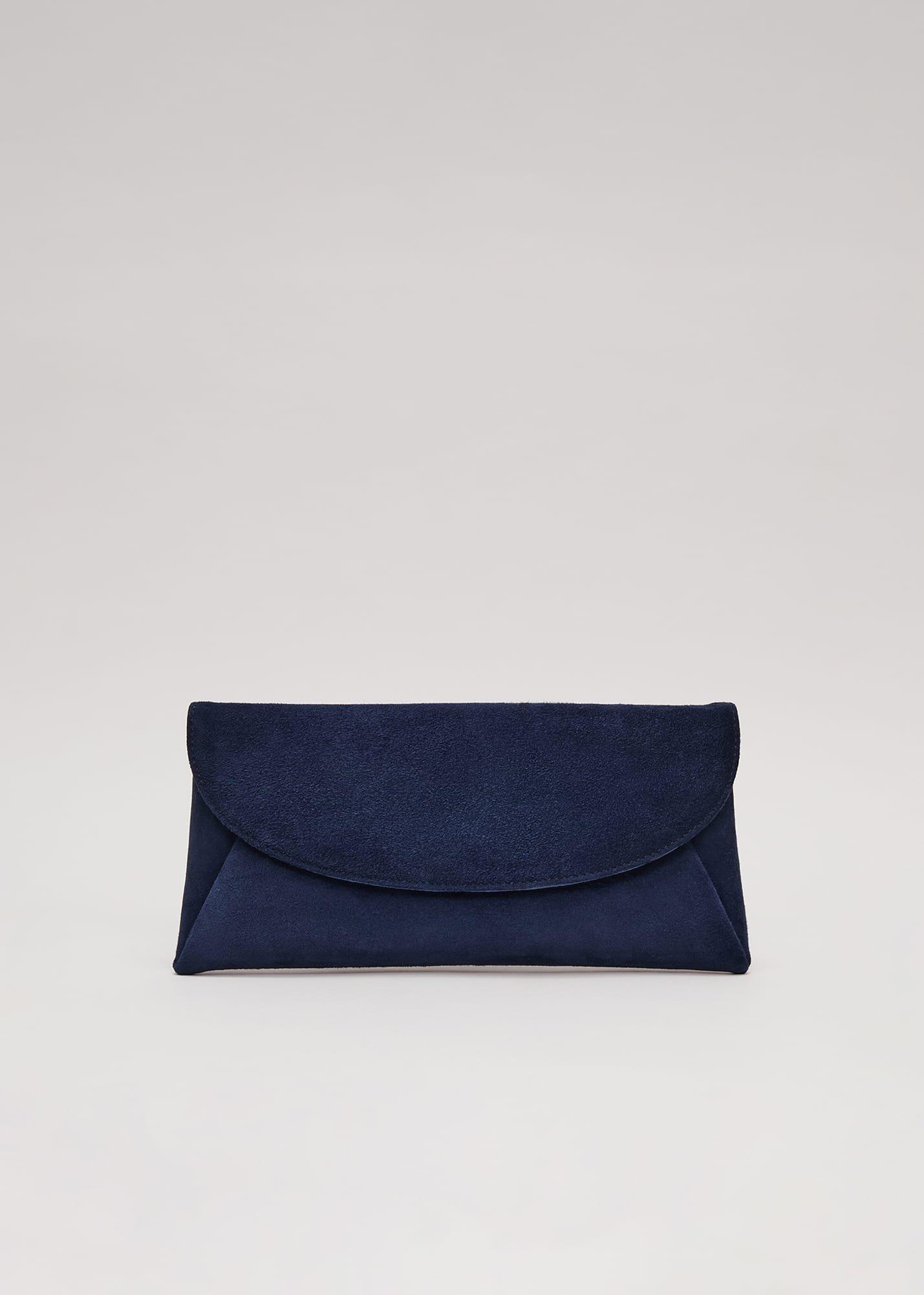Suede Clutch Bag