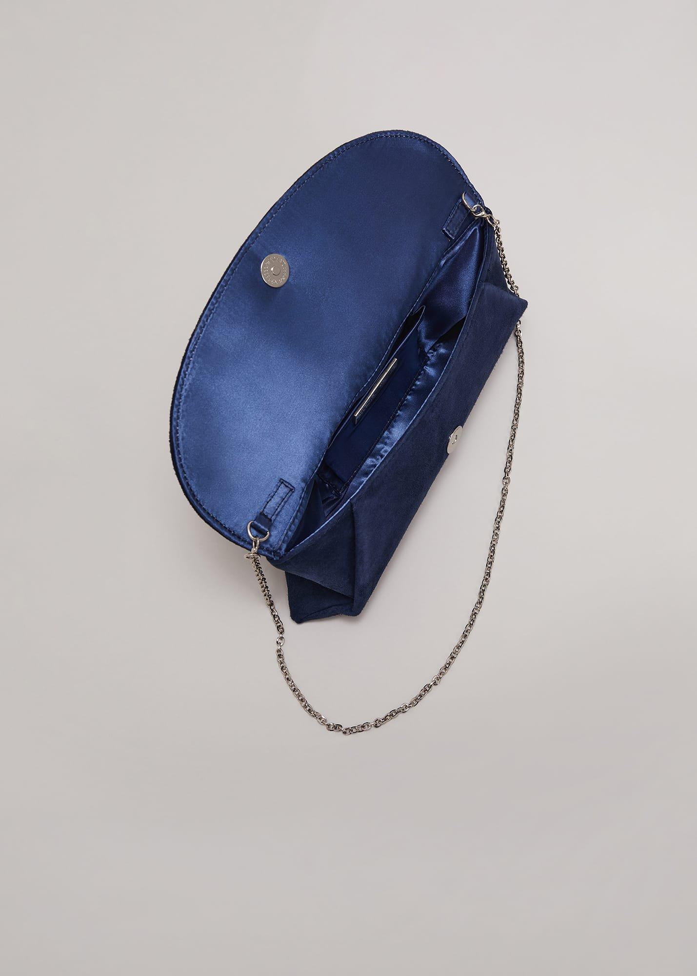 Suede Clutch Bag