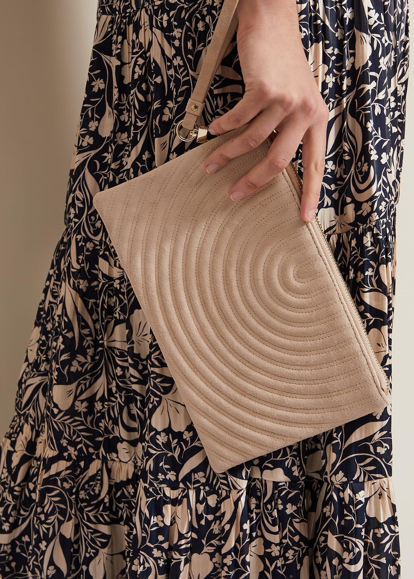 Stitch Detail Clutch Bag