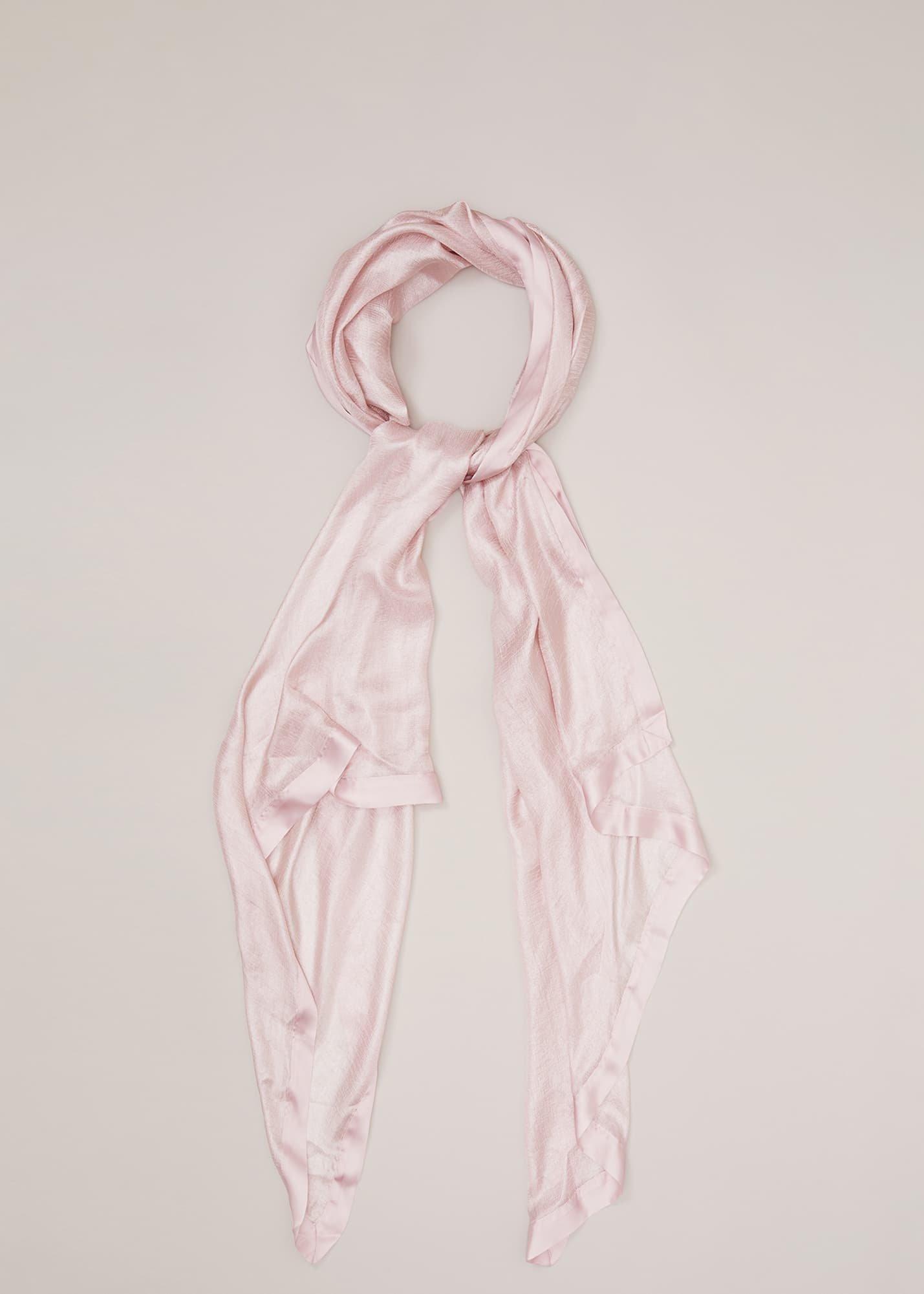 Satin Trim Scarf