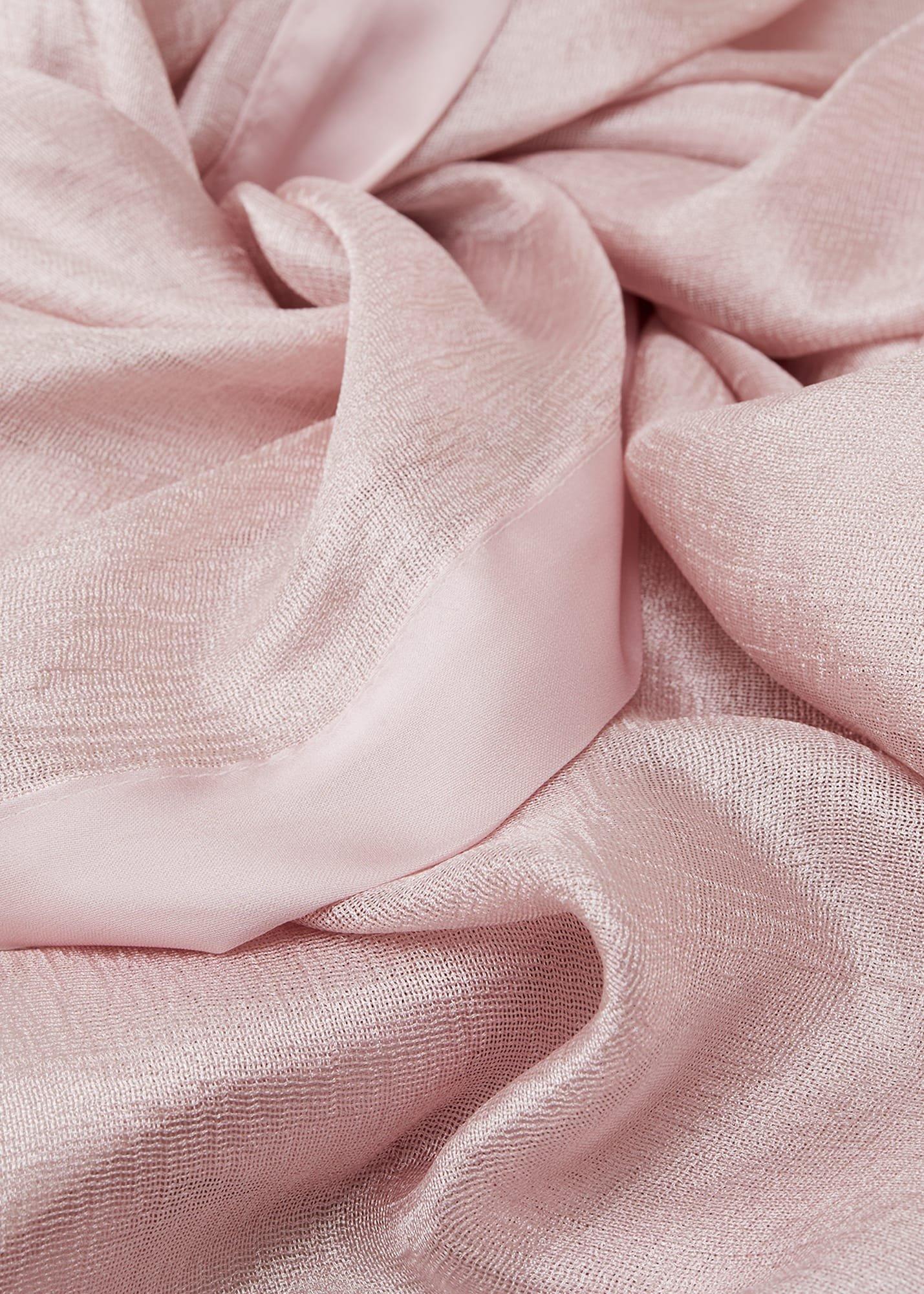 Satin Trim Scarf