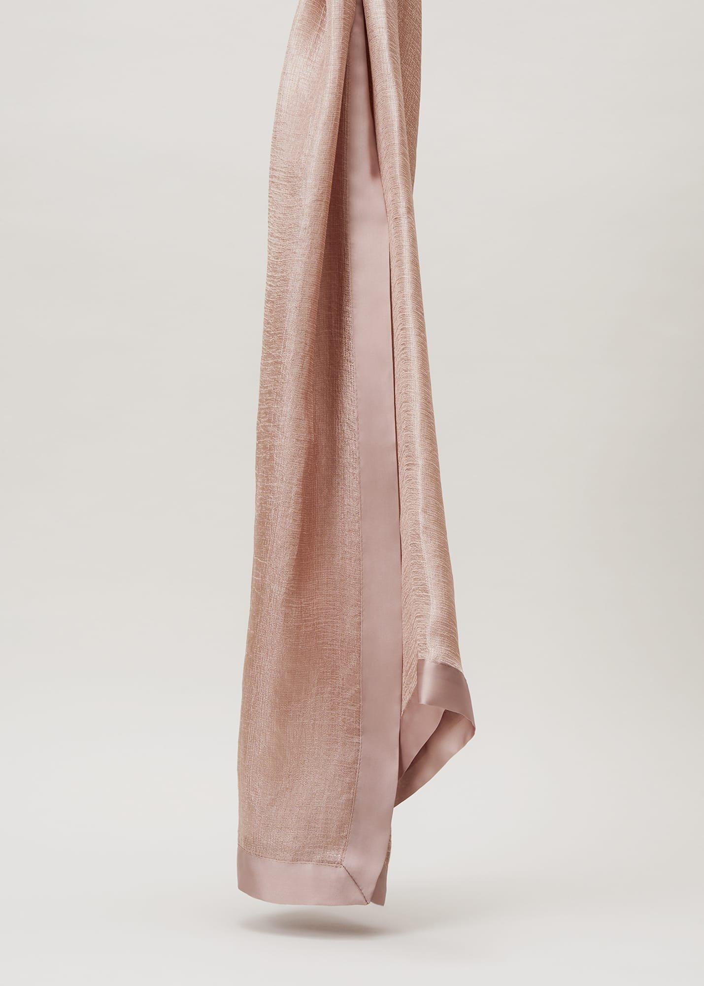 Satin Trim Scarf