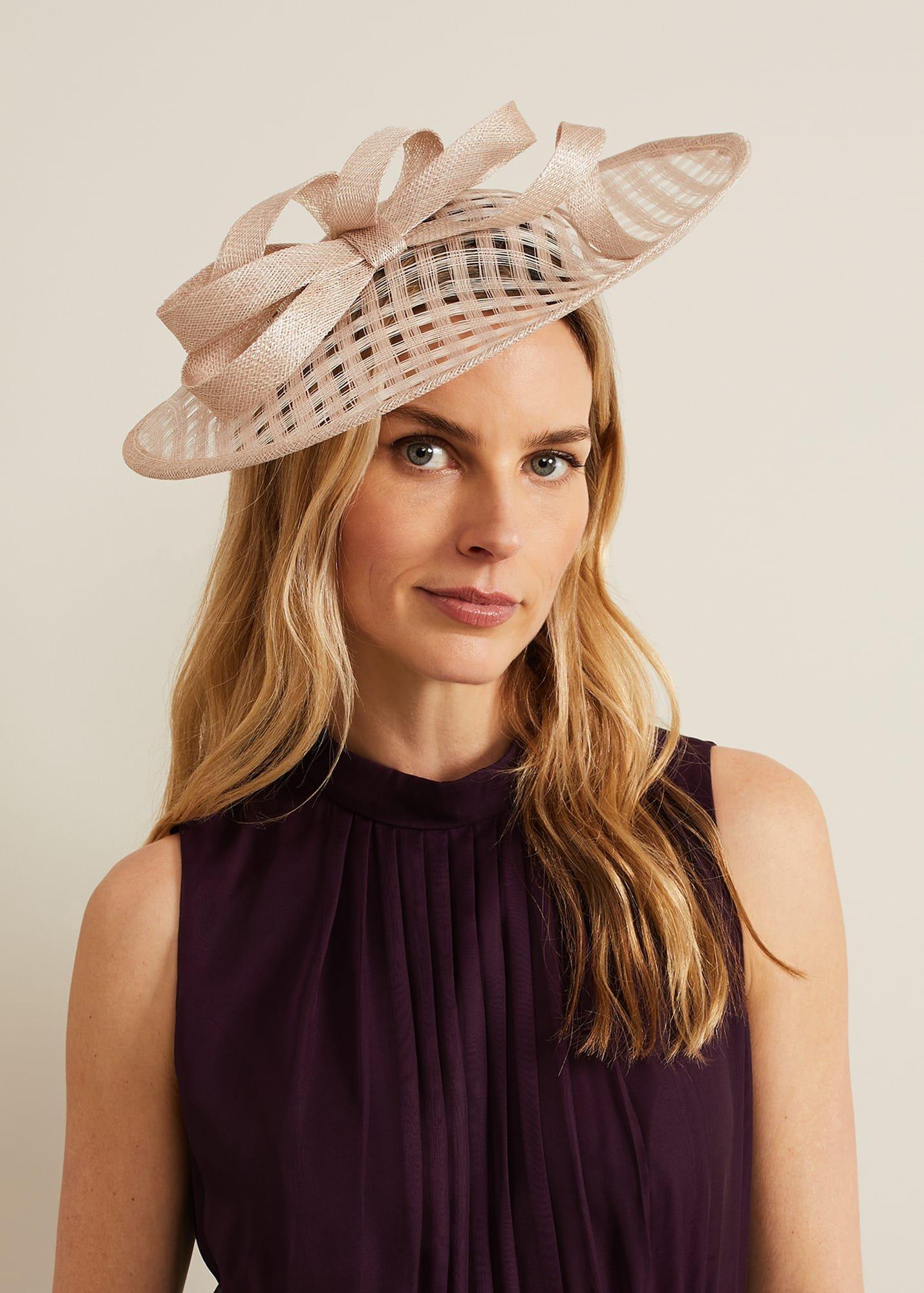 Windowpane Bow Disc Fascinator