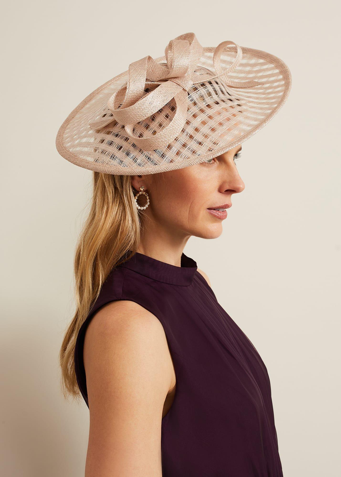 Windowpane Bow Disc Fascinator