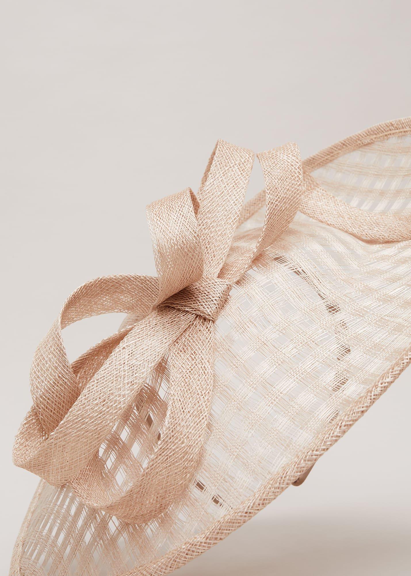 Windowpane Bow Disc Fascinator