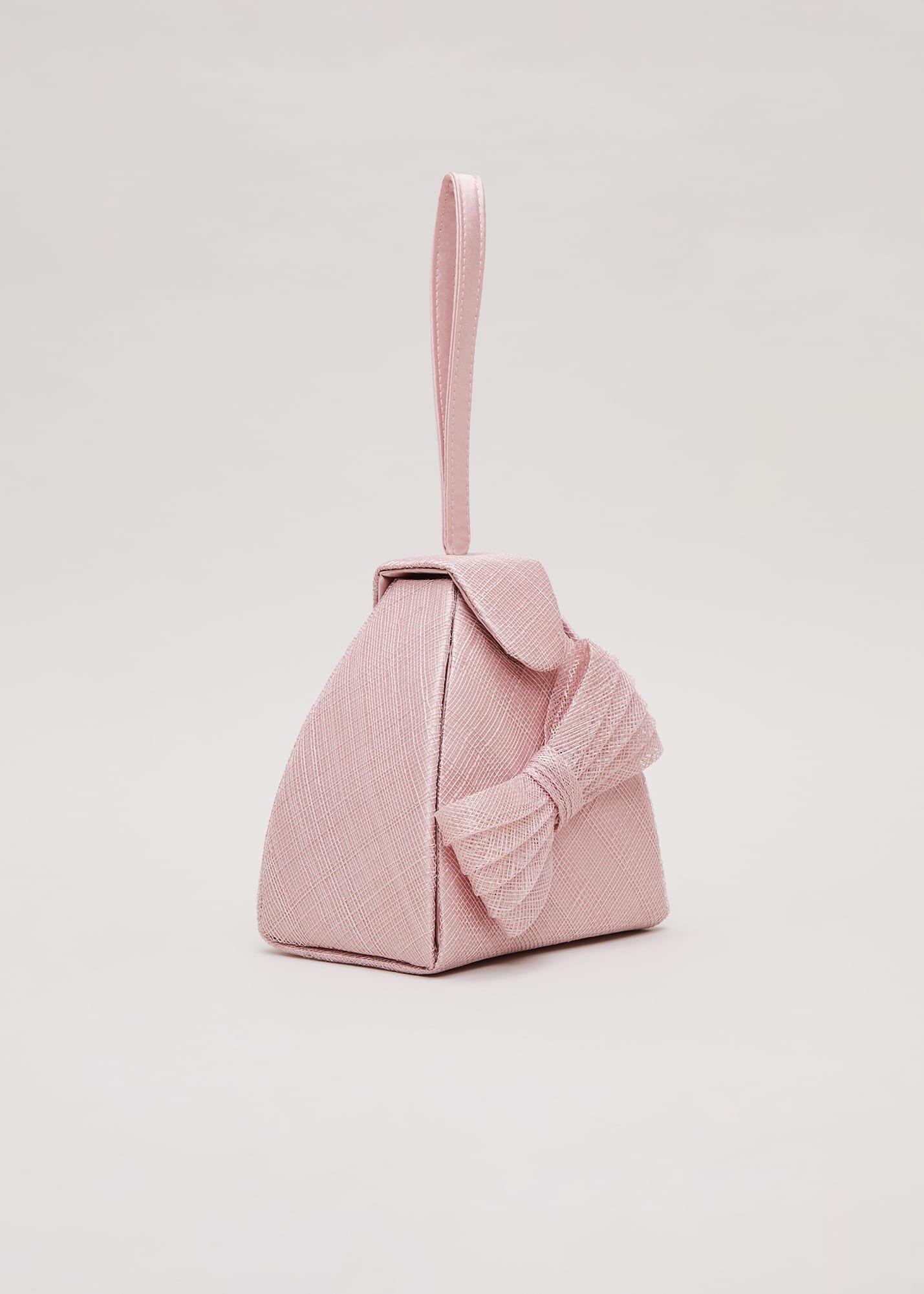 Bow Front Top Handle Bag