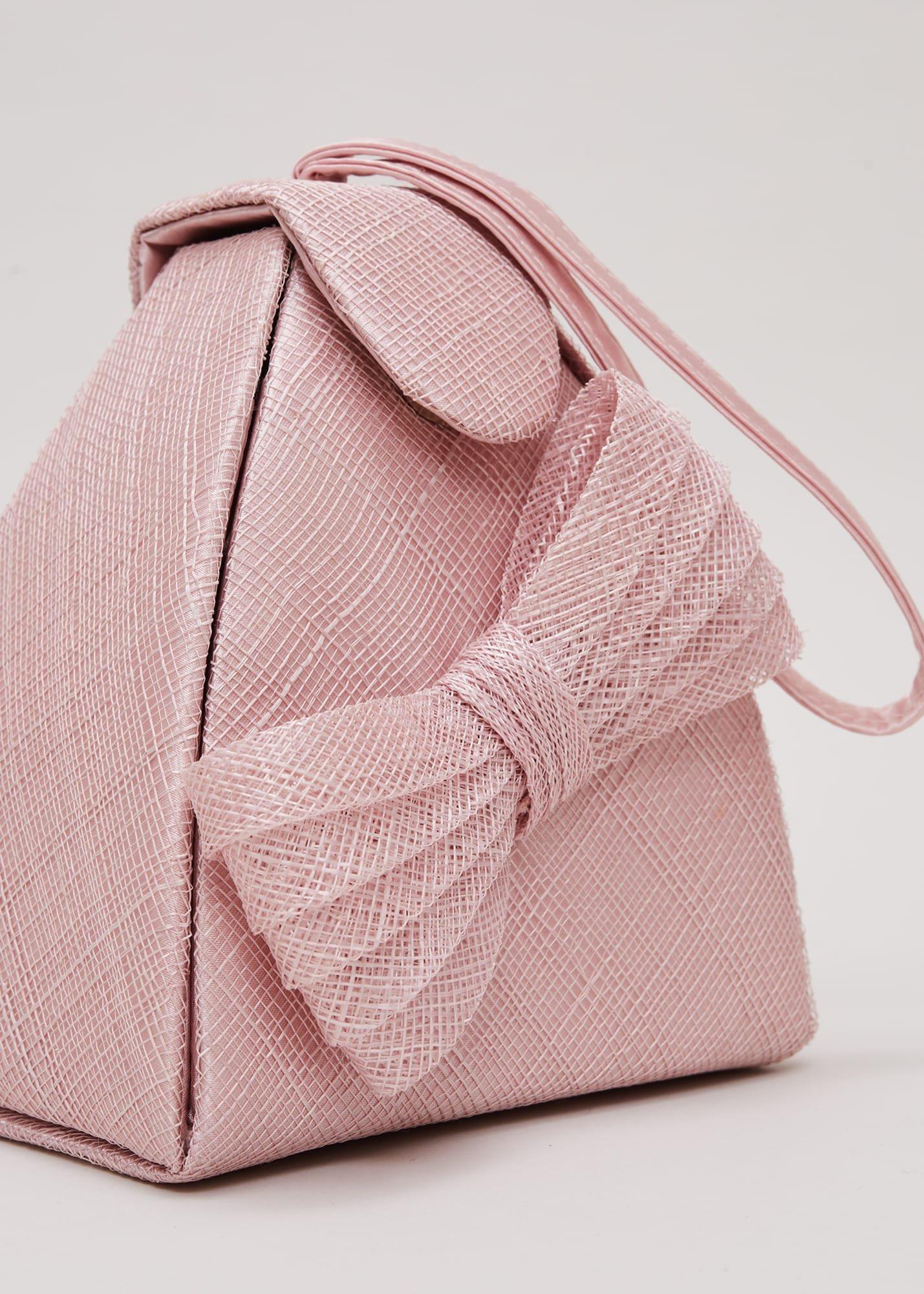 Bow Front Top Handle Bag