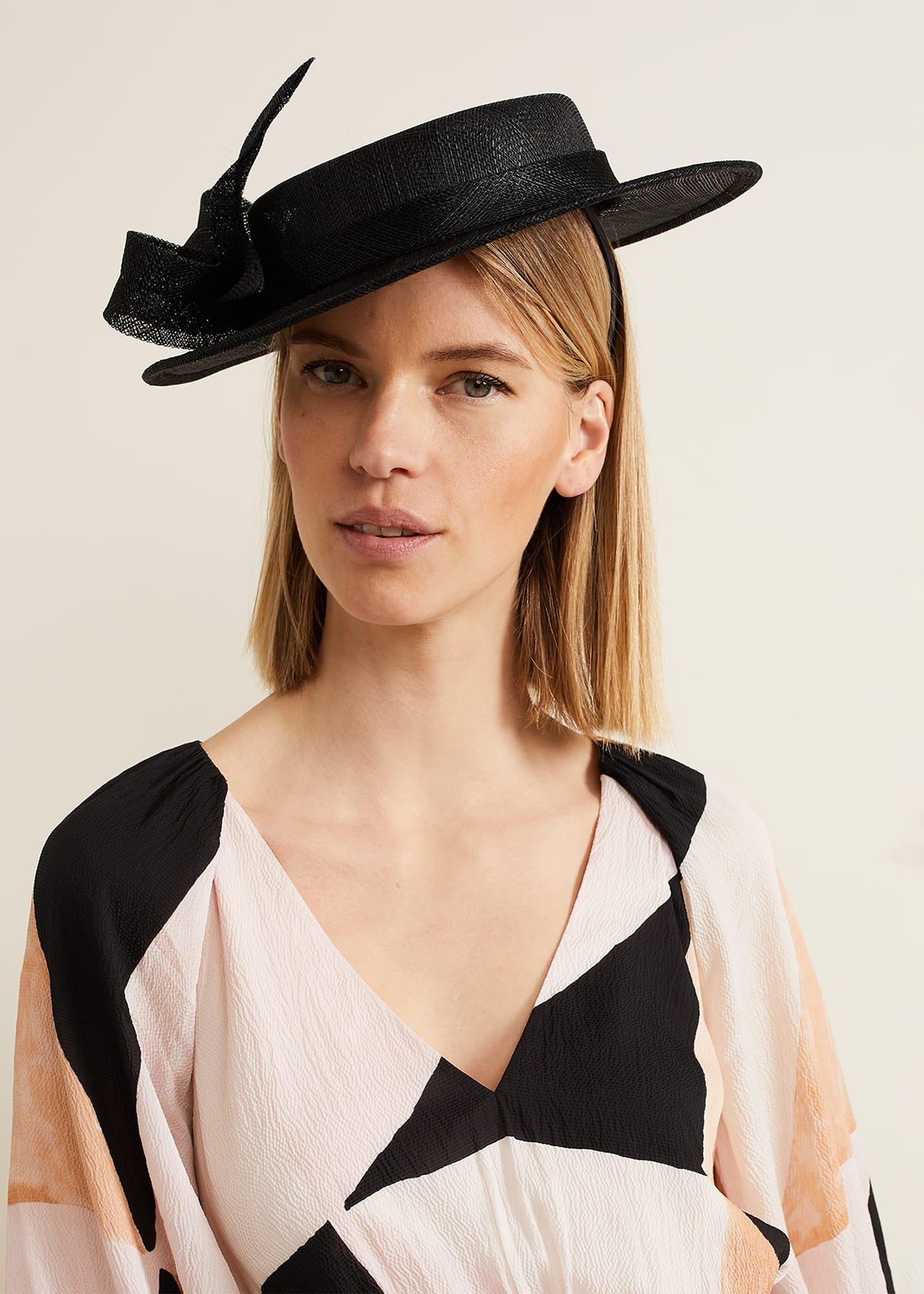Mini Bow Boater Fascinator