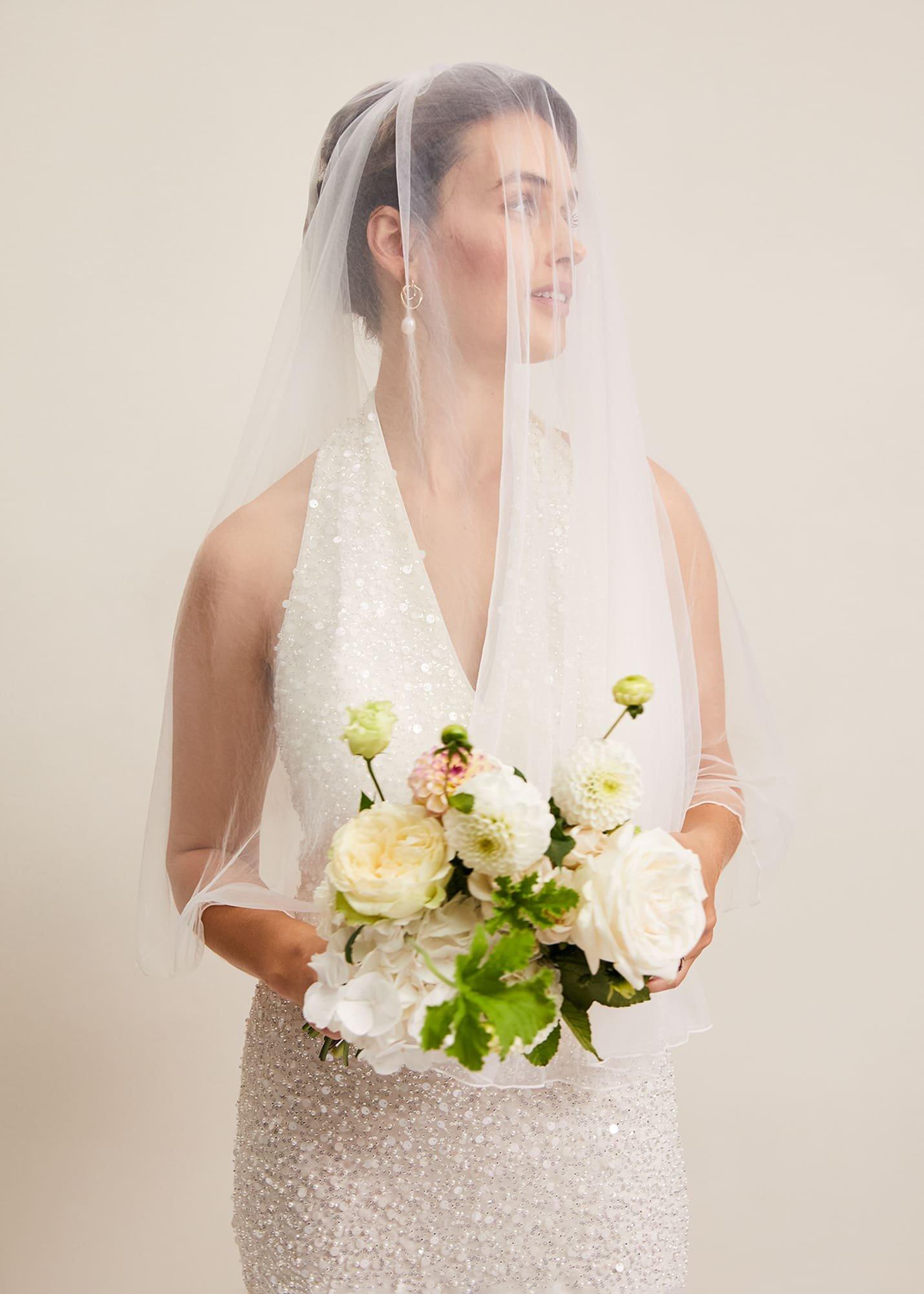 Short Double Tier Veil