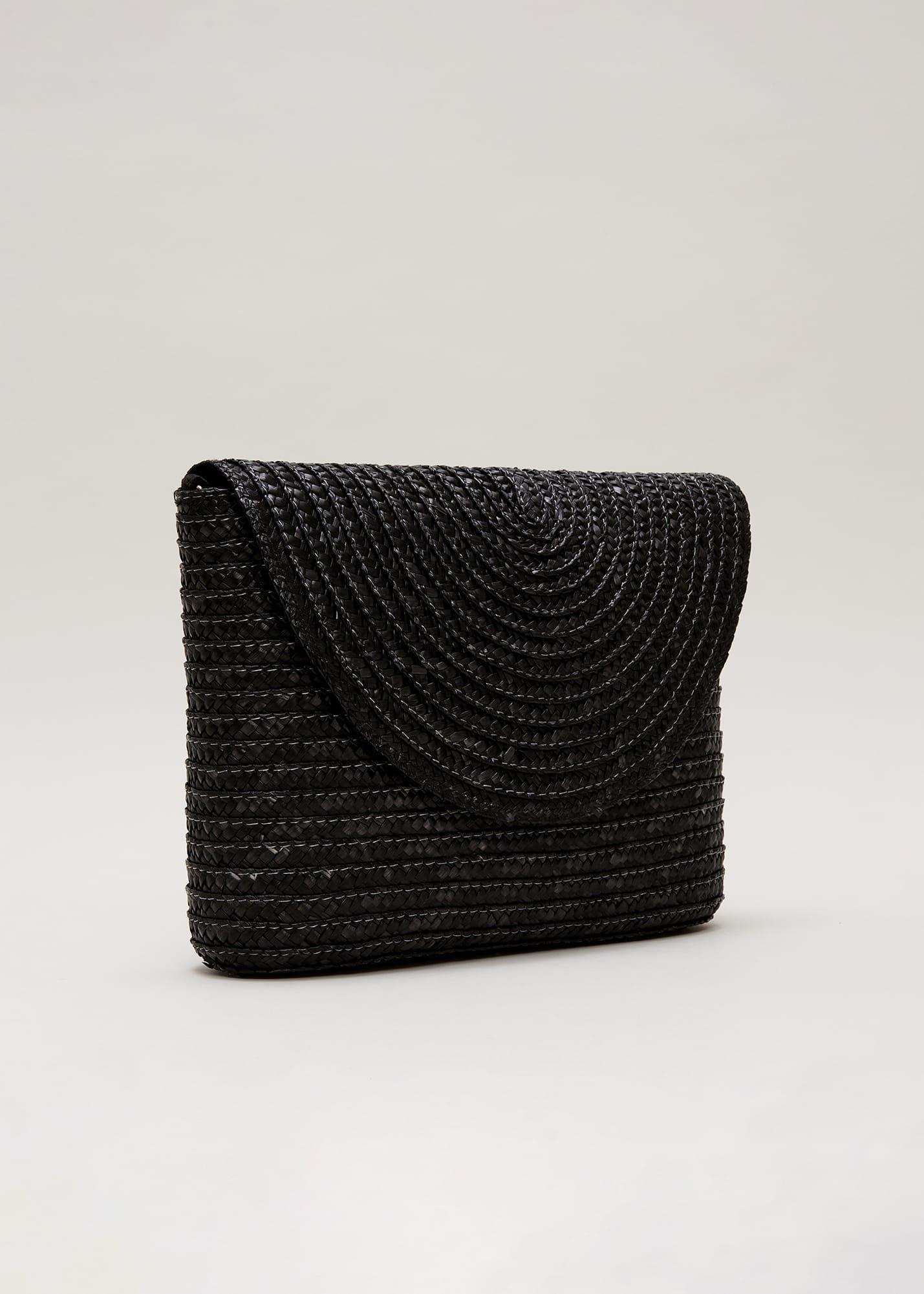 Oversize-Clutch aus Stroh