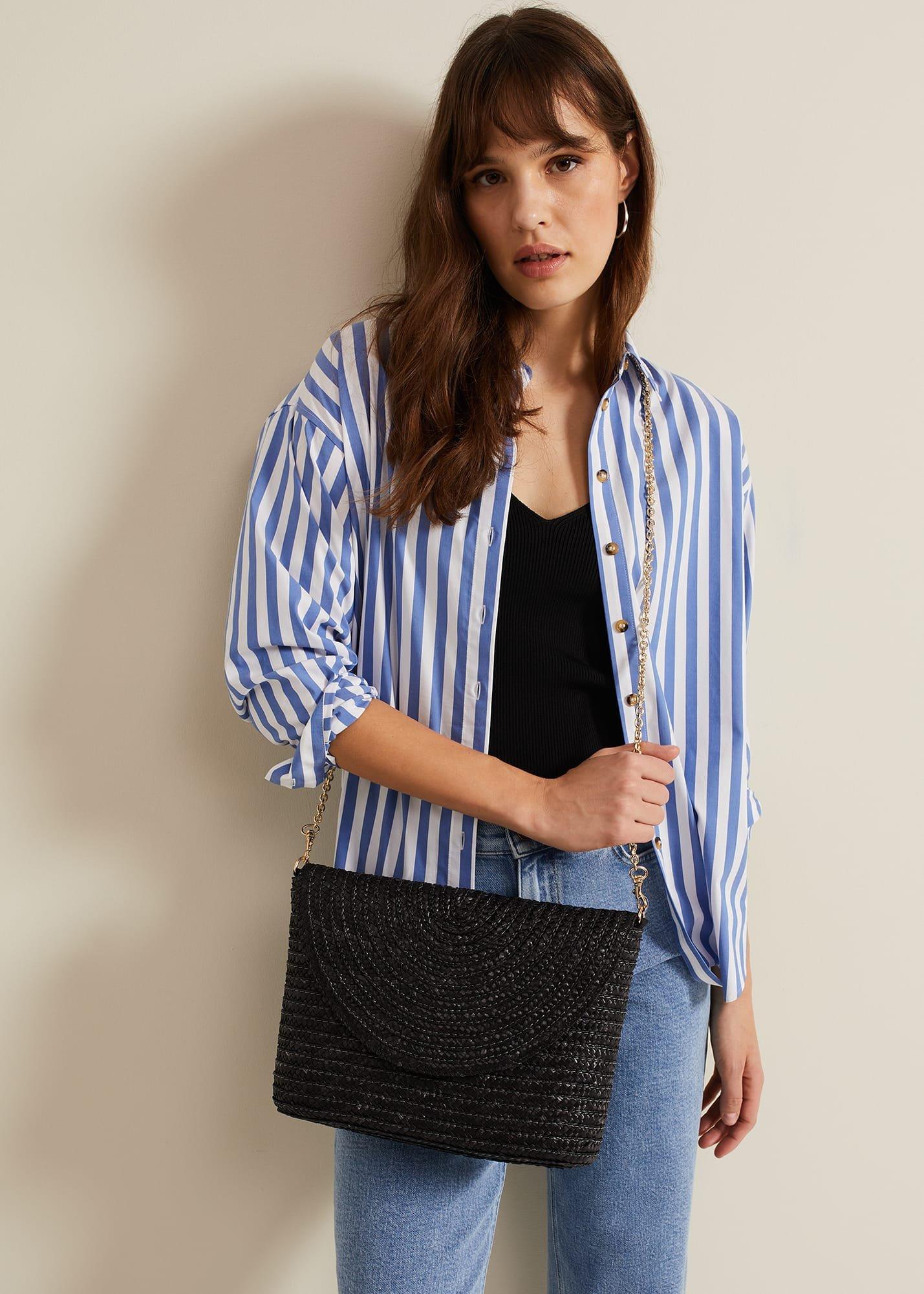 Oversized Straw Clutch Bag