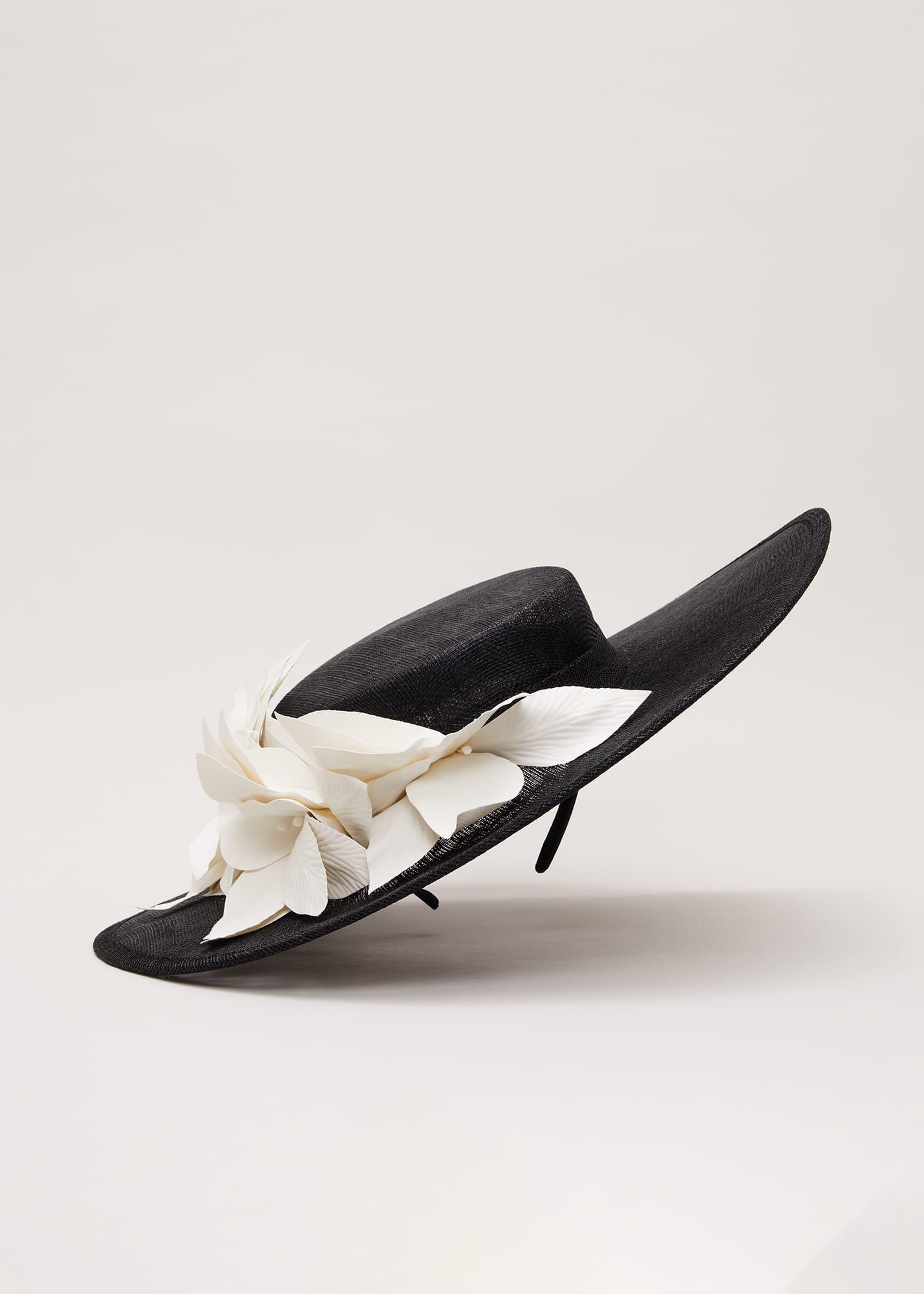 3d Flower Statement Boater Fascinator