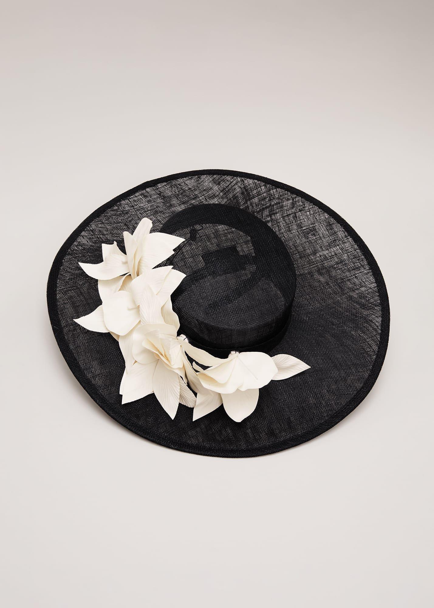 3d Flower Statement Boater Fascinator