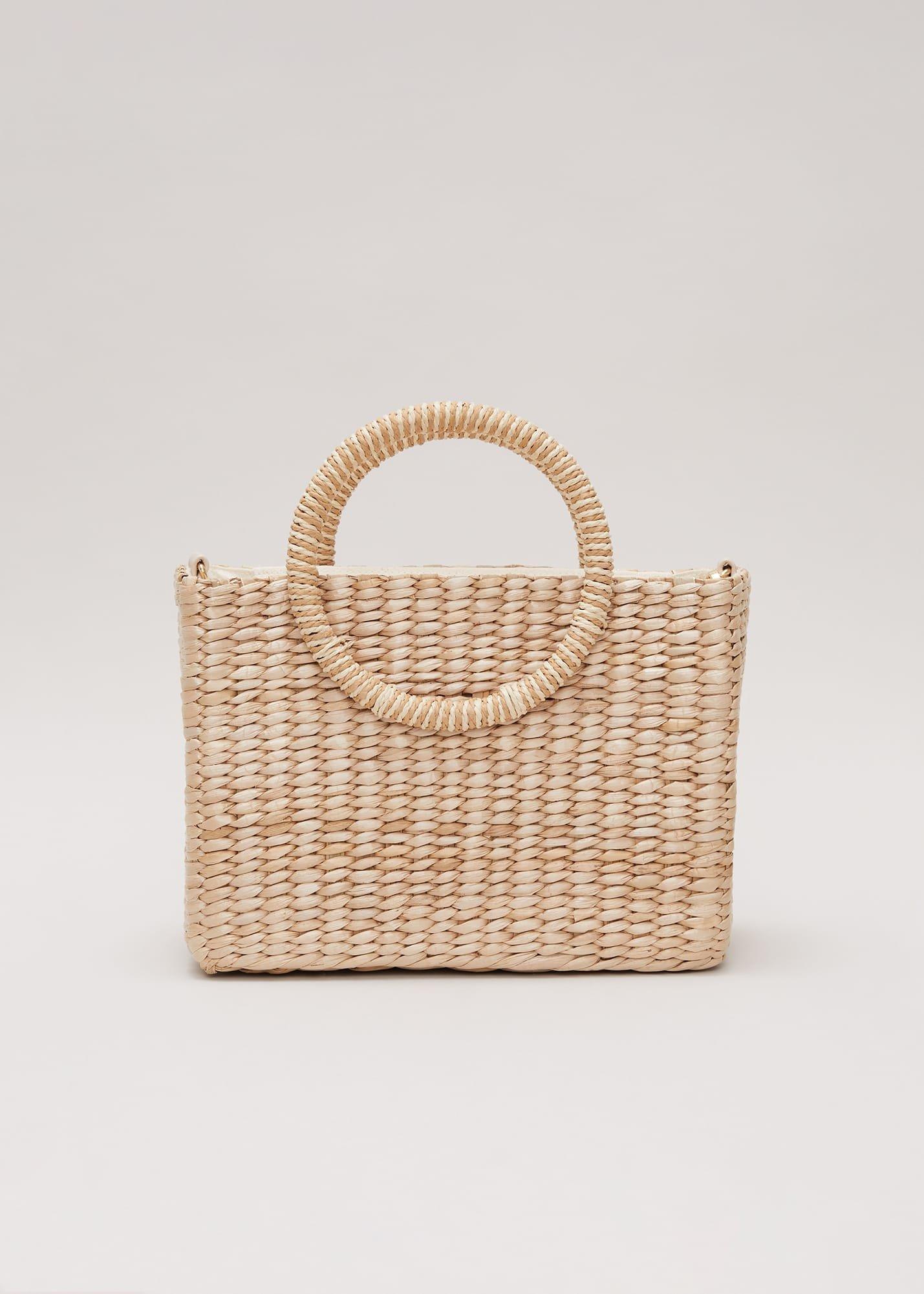 Mini Straw Tote Bag