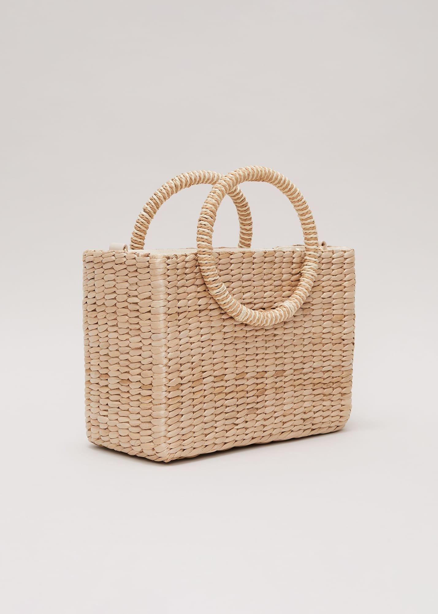 Mini Straw Tote Bag
