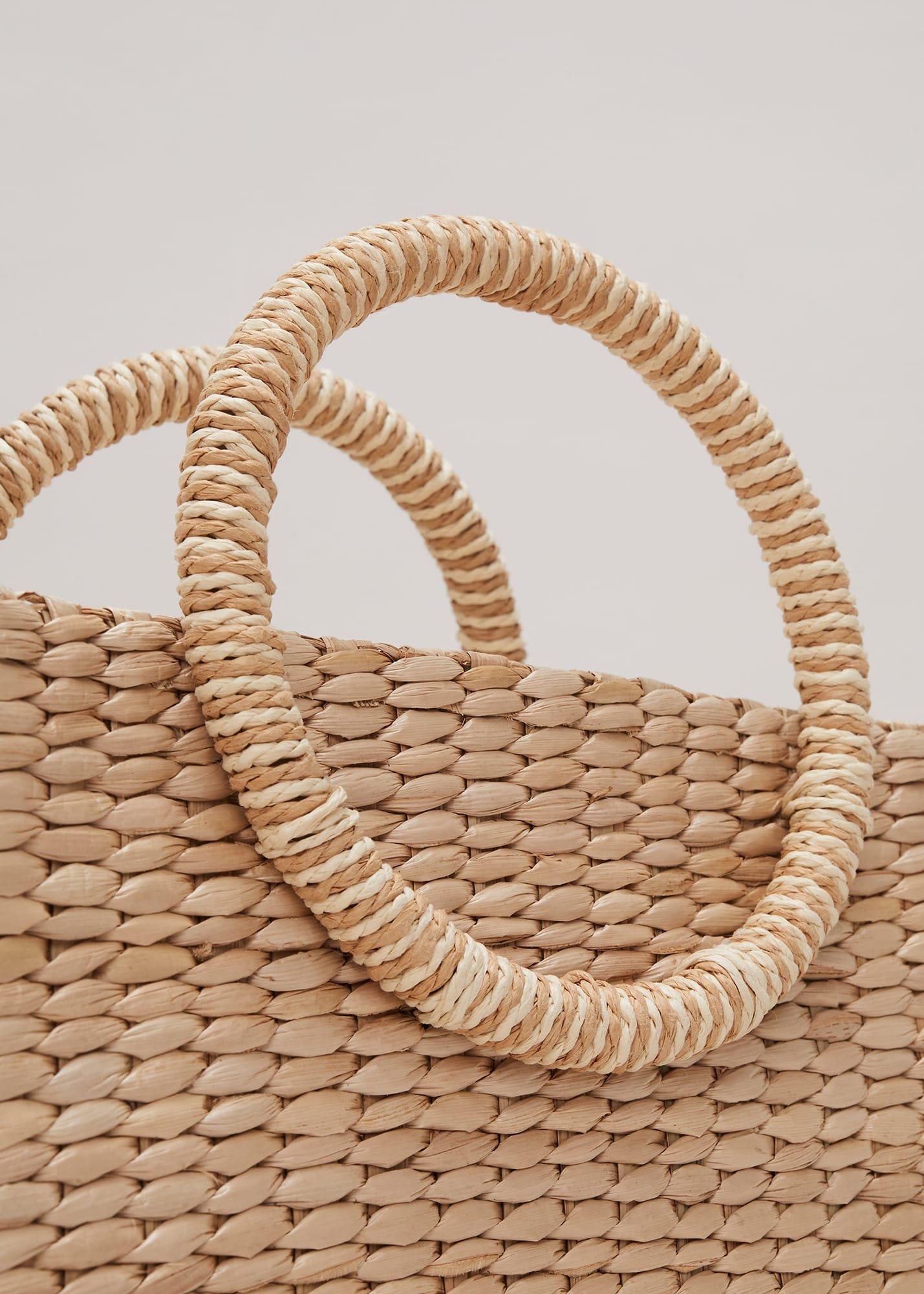 Mini Straw Tote Bag