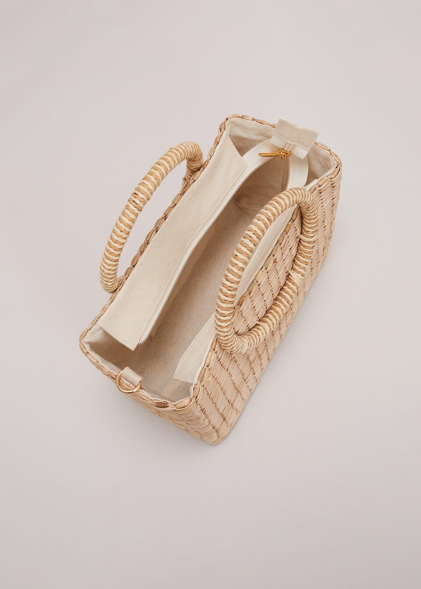 Mini Straw Tote Bag