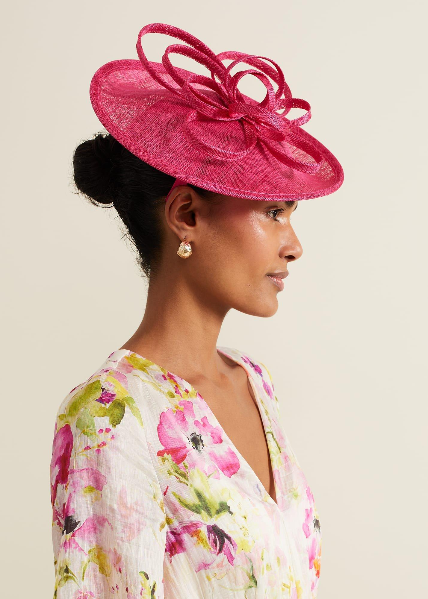 Pink Triple Twist Midi Disc Fascinator