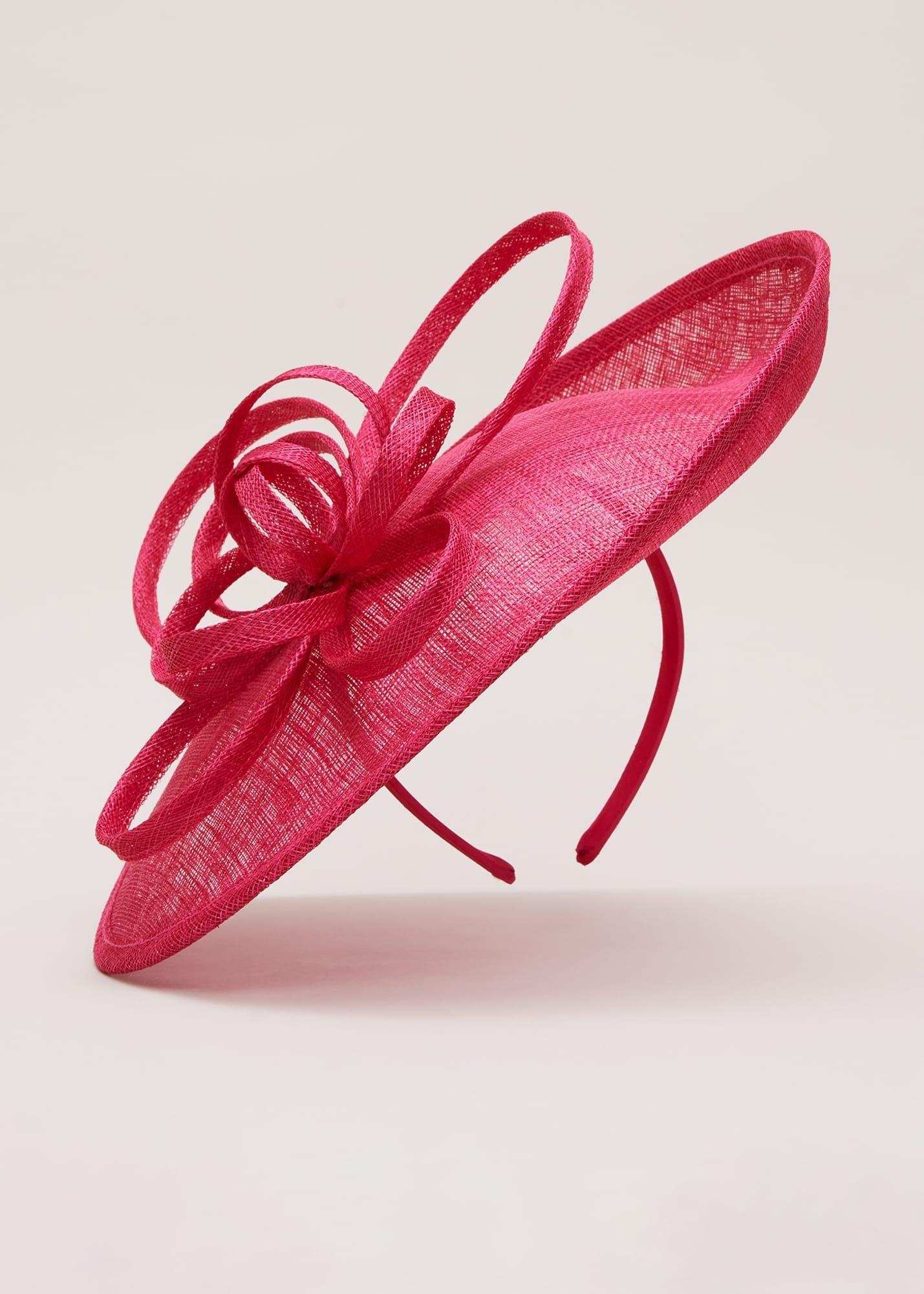Pink Triple Twist Midi Disc Fascinator