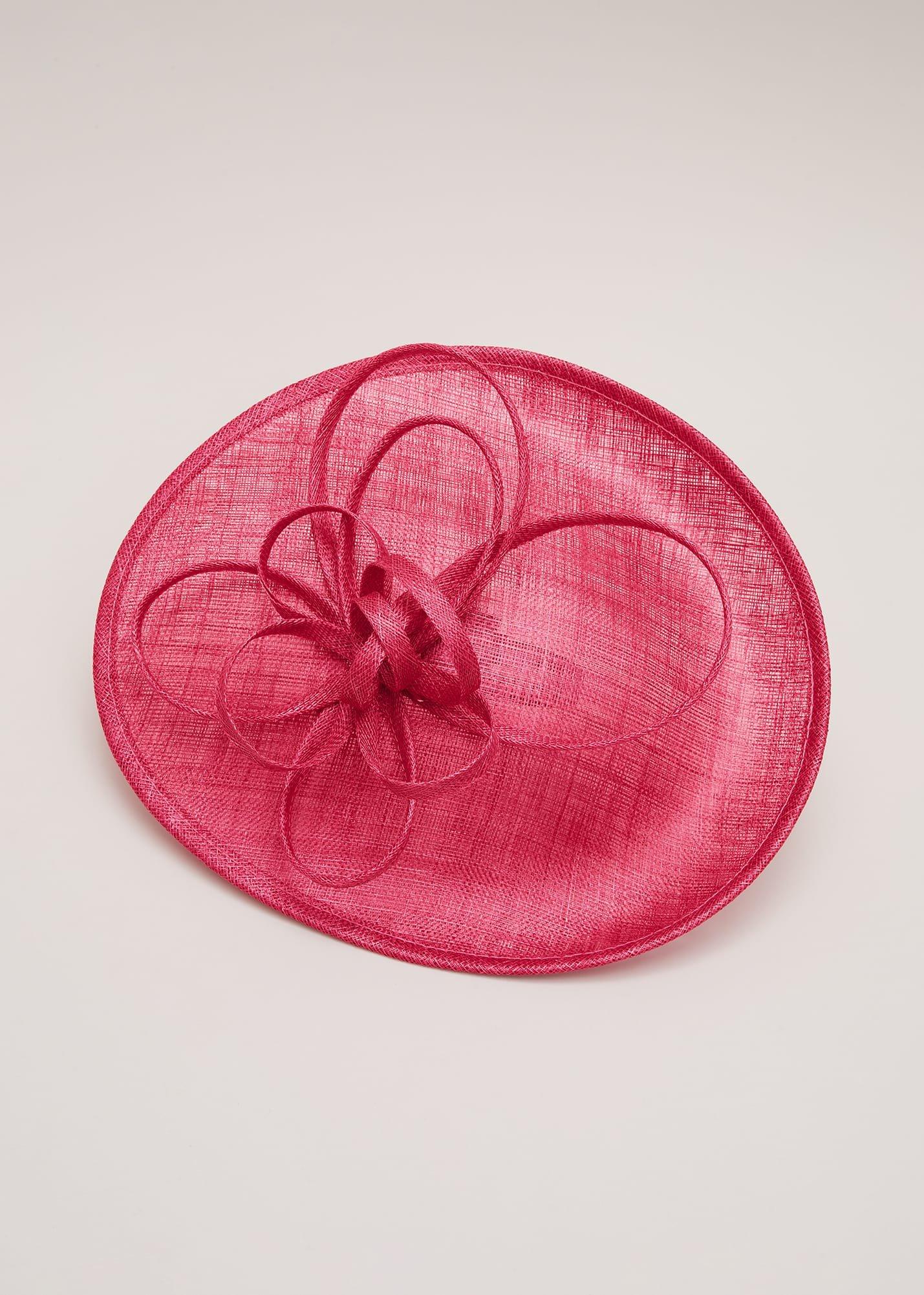 Pink Triple Twist Midi Disc Fascinator