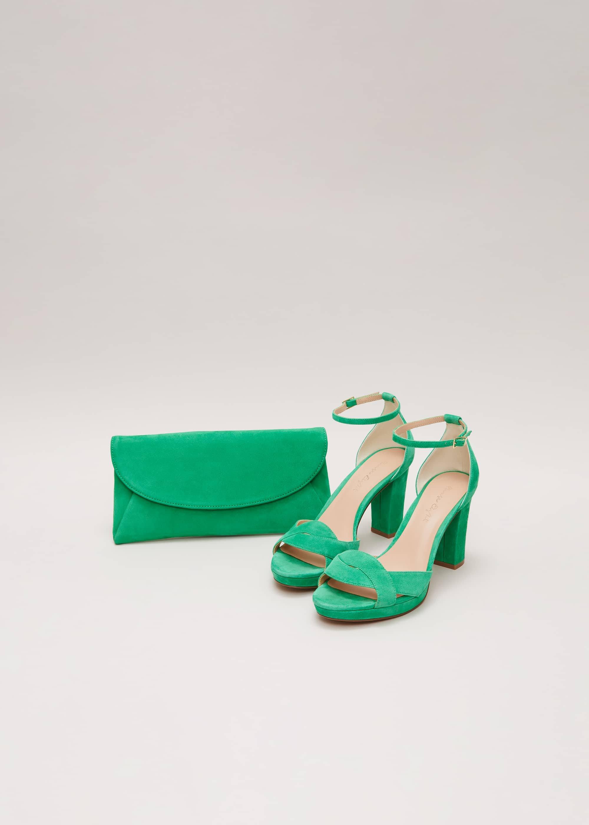 Suede Clutch Bag
