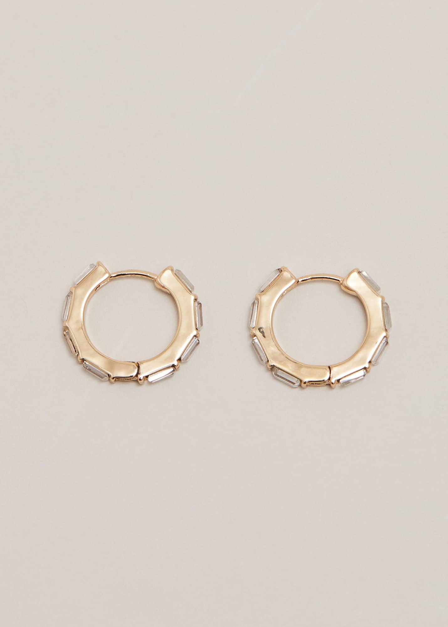 Crystal Embellished Mini Hoop