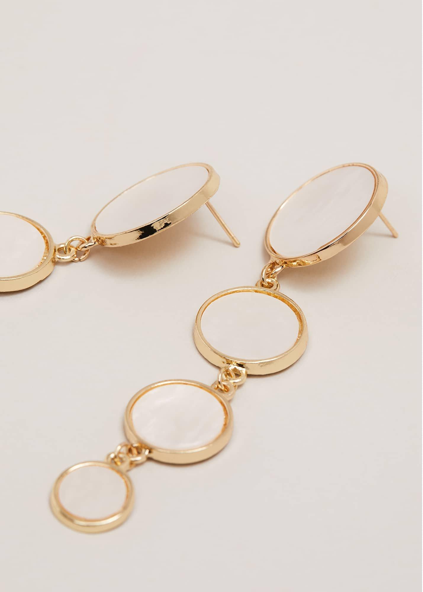 Auff&auml;llige Ohrh&auml;nger mit runder Perle