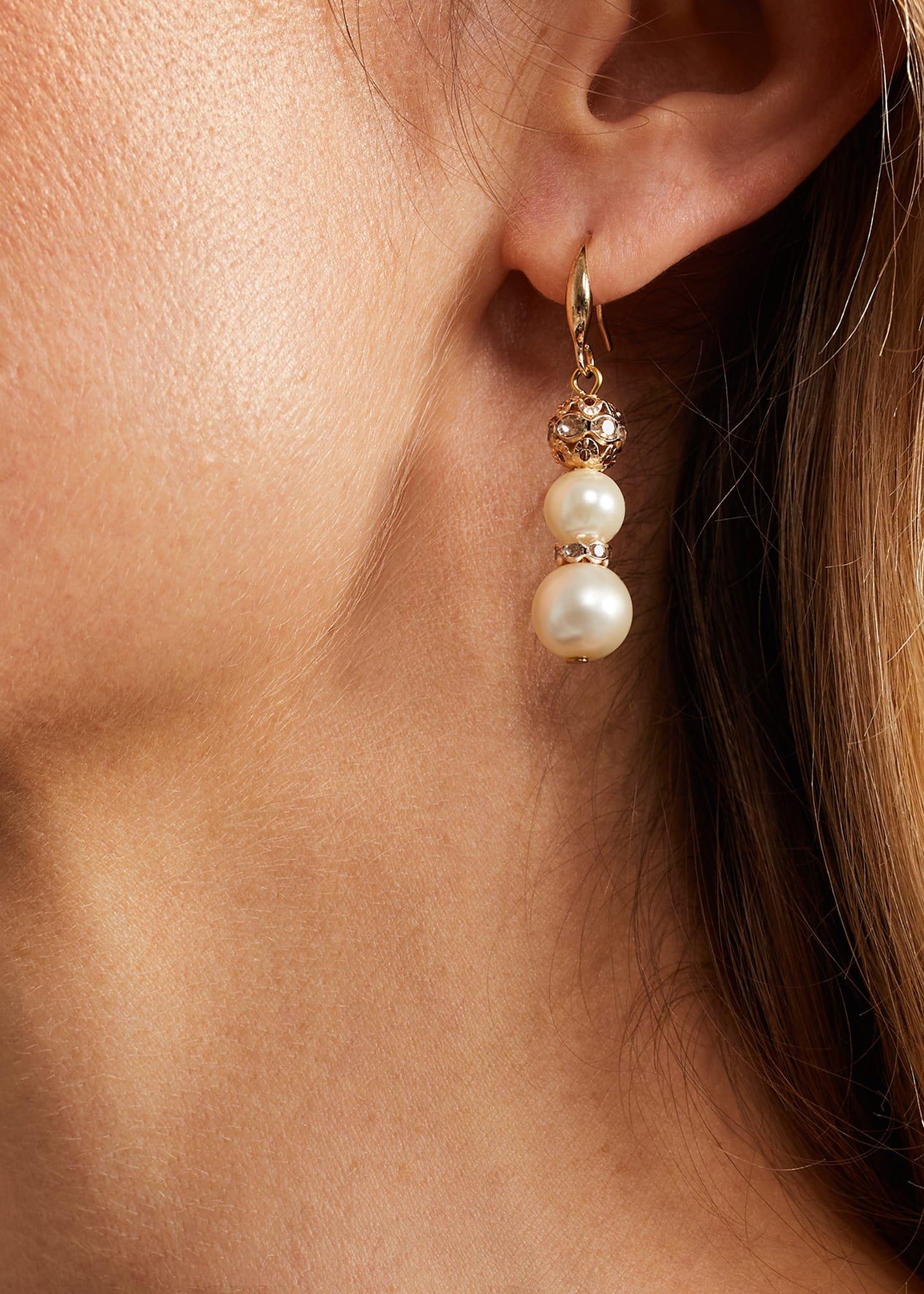 Bead And Pearl Earring