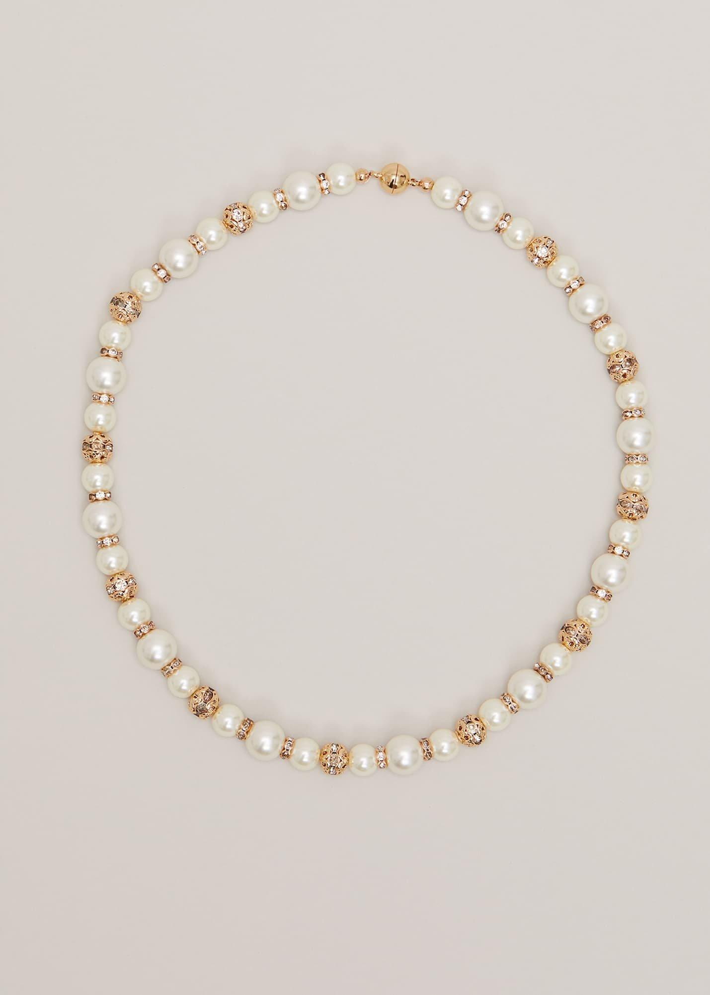 Bead And Pearl Necklace