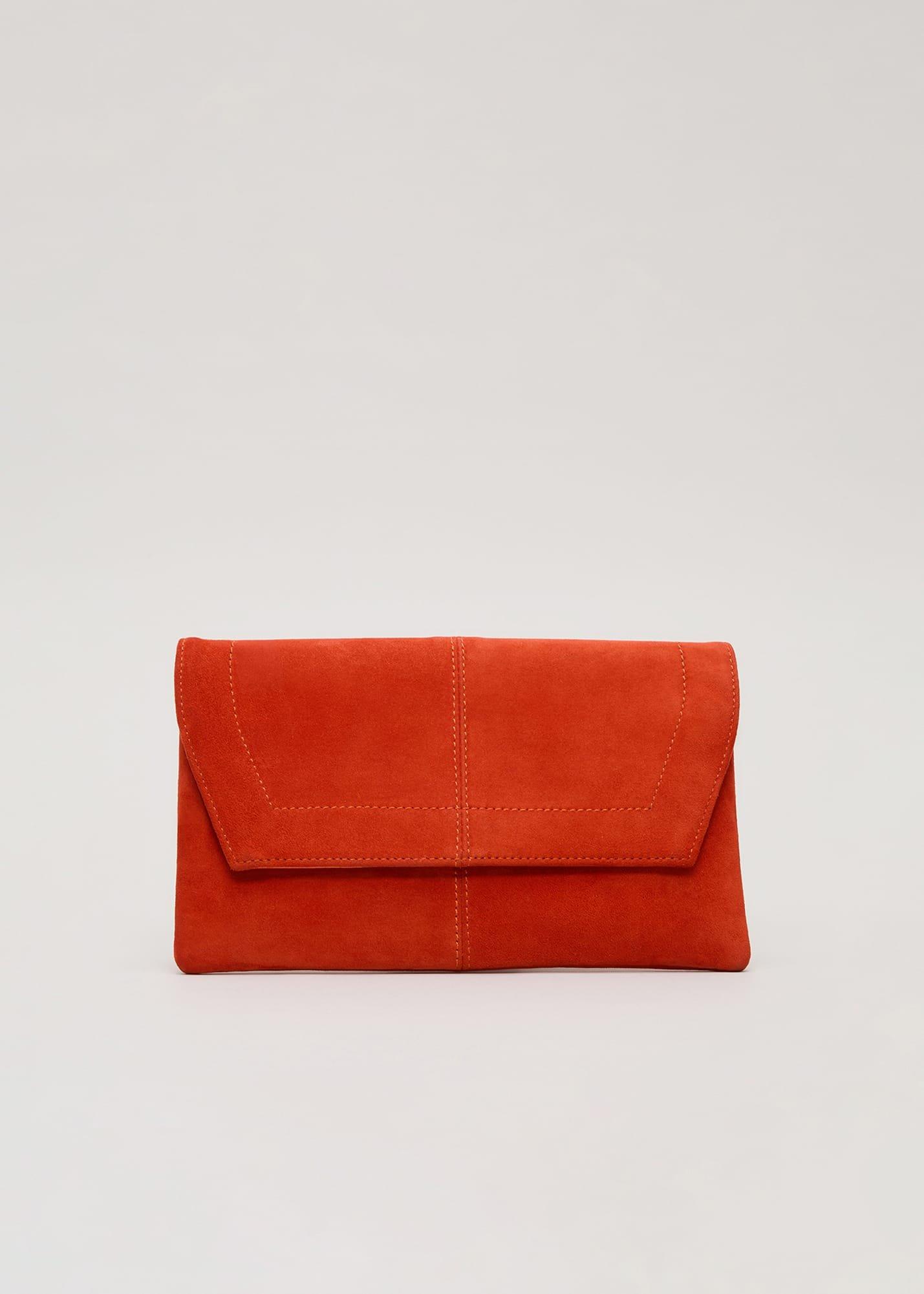 Square Suede Clutch