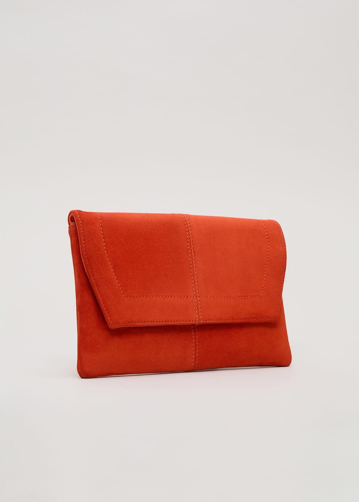 Square Suede Clutch