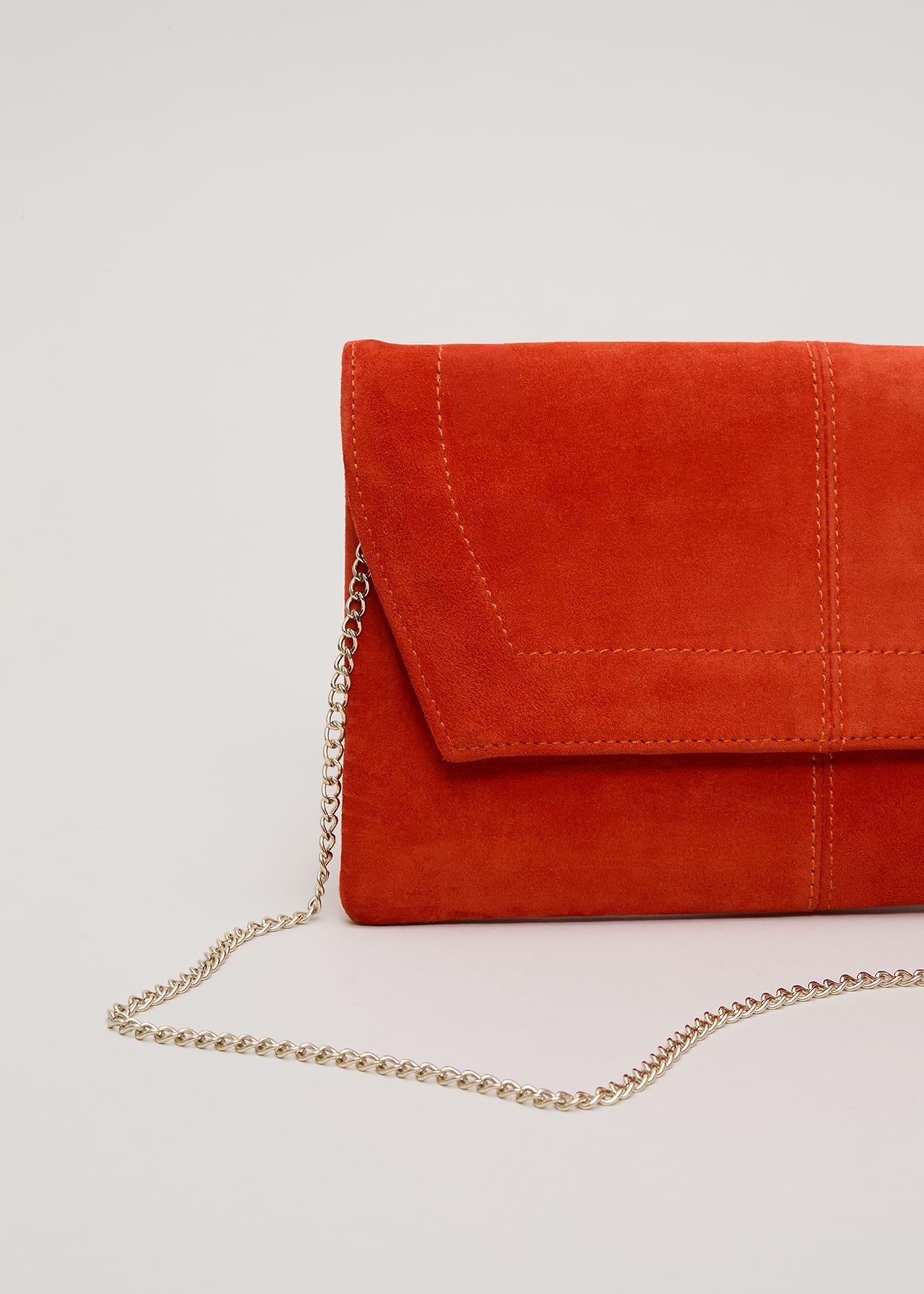 Square Suede Clutch