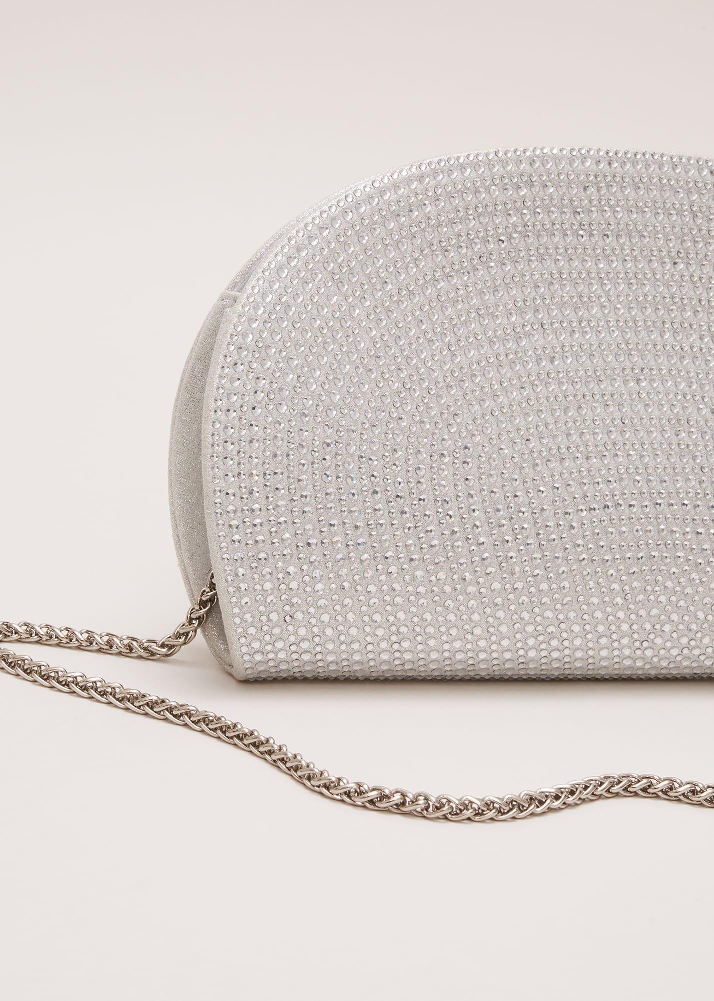 Embellished Semi Circle Bag