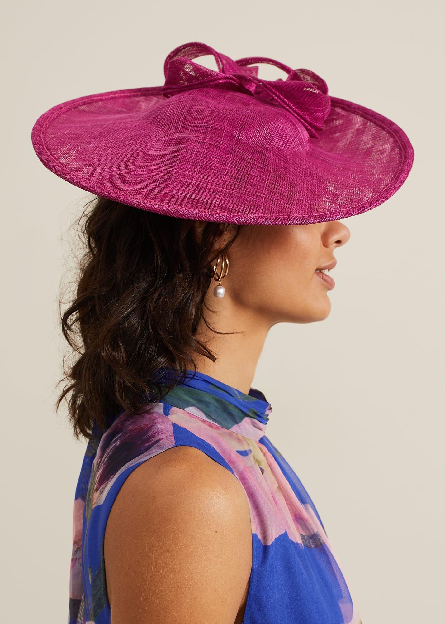 Double Bow Round Disc Fascinator
