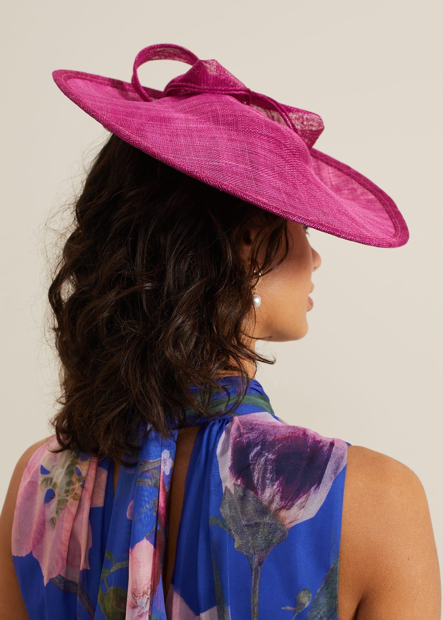 Double Bow Round Disc Fascinator