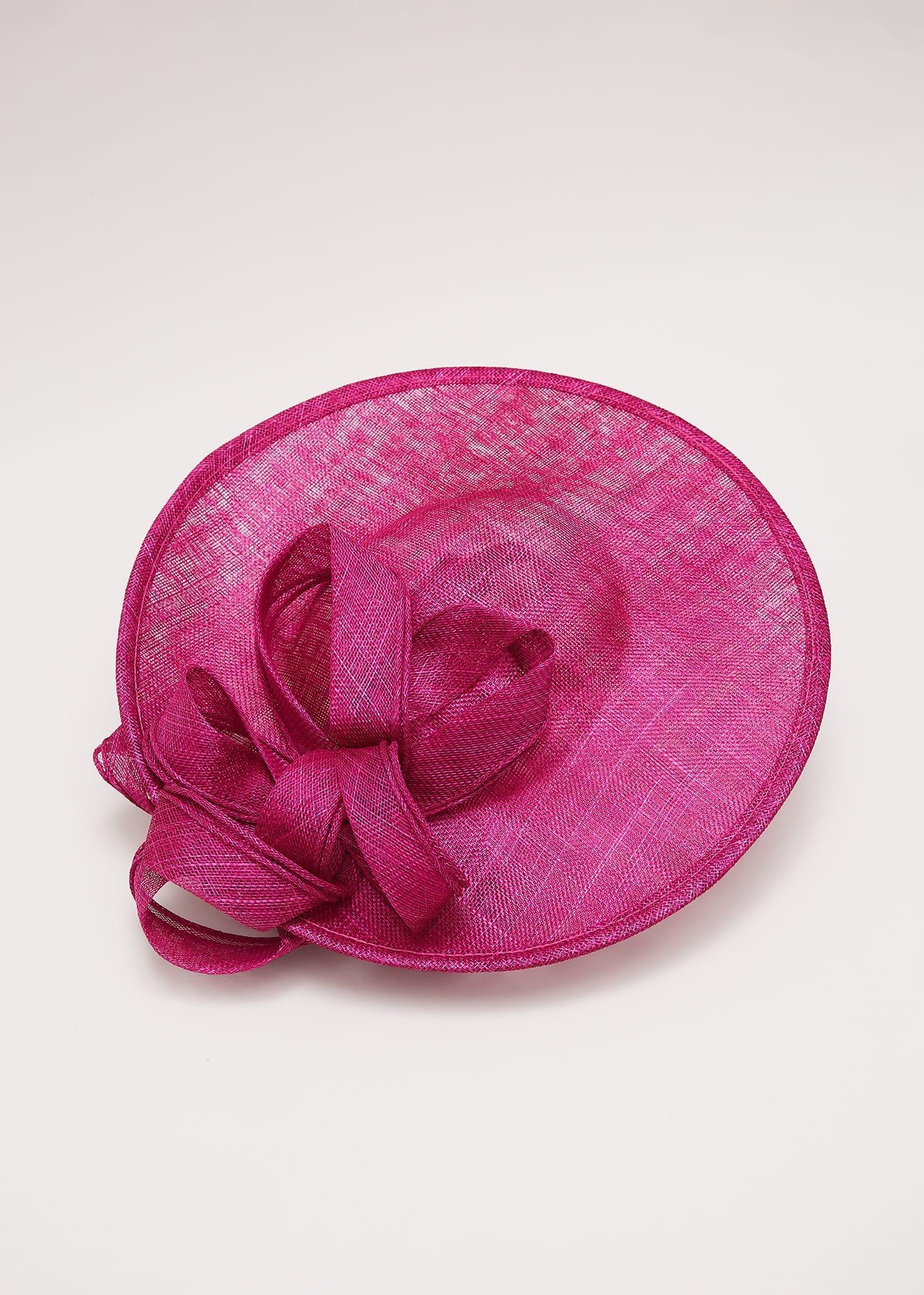 Double Bow Round Disc Fascinator