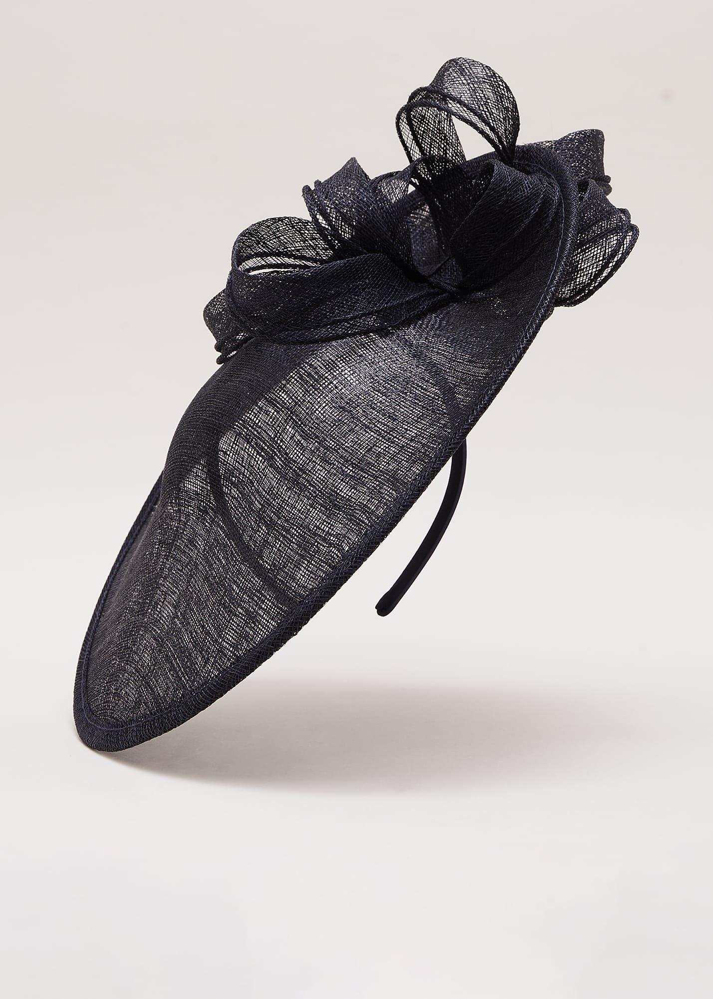 Double Bow Round Disc Fascinator