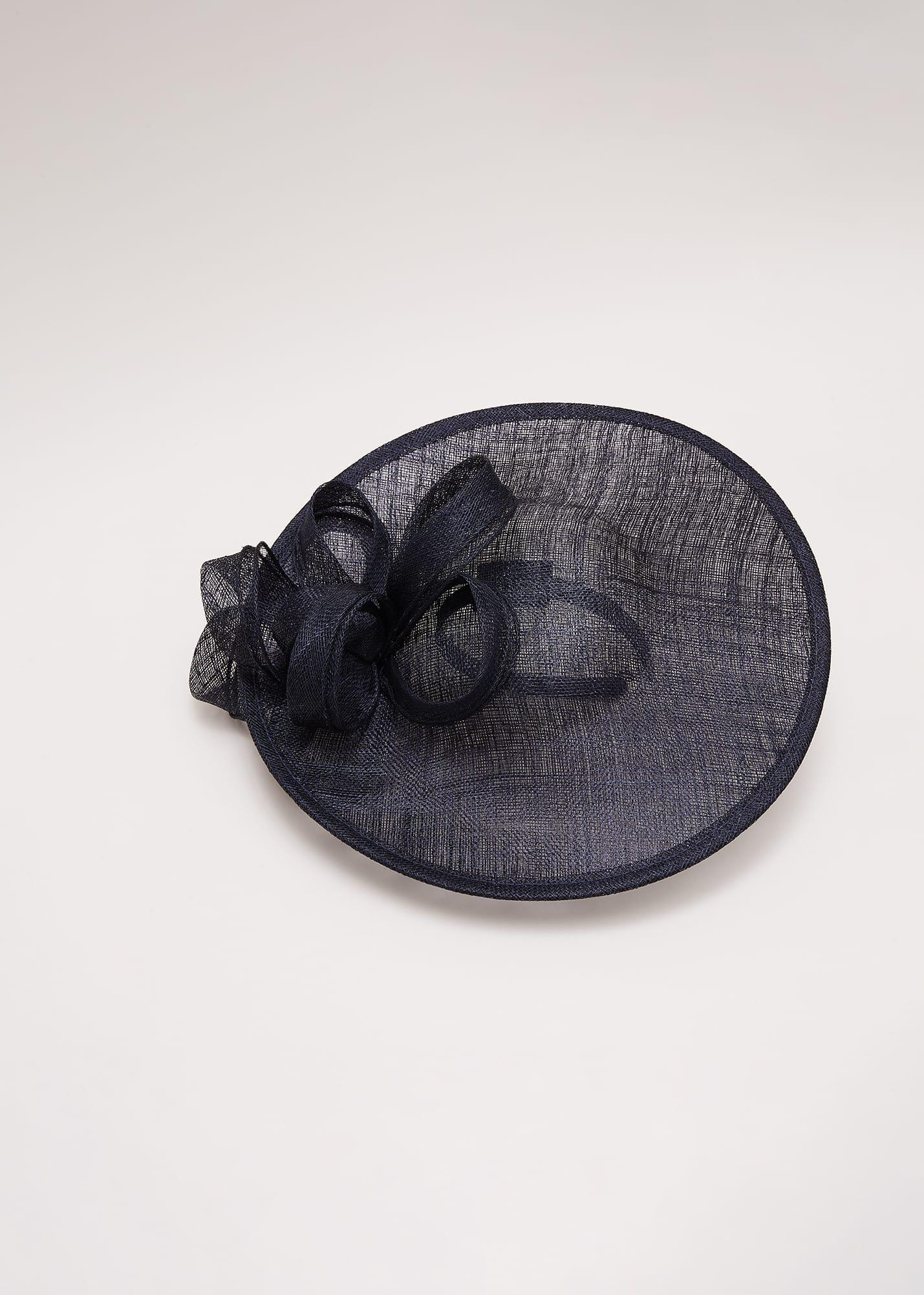 Double Bow Round Disc Fascinator