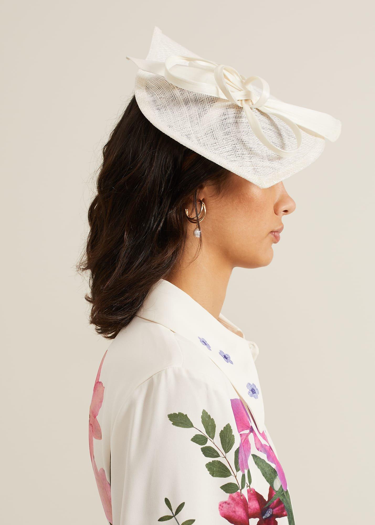 Silk Bow Twist Disc Fascinator