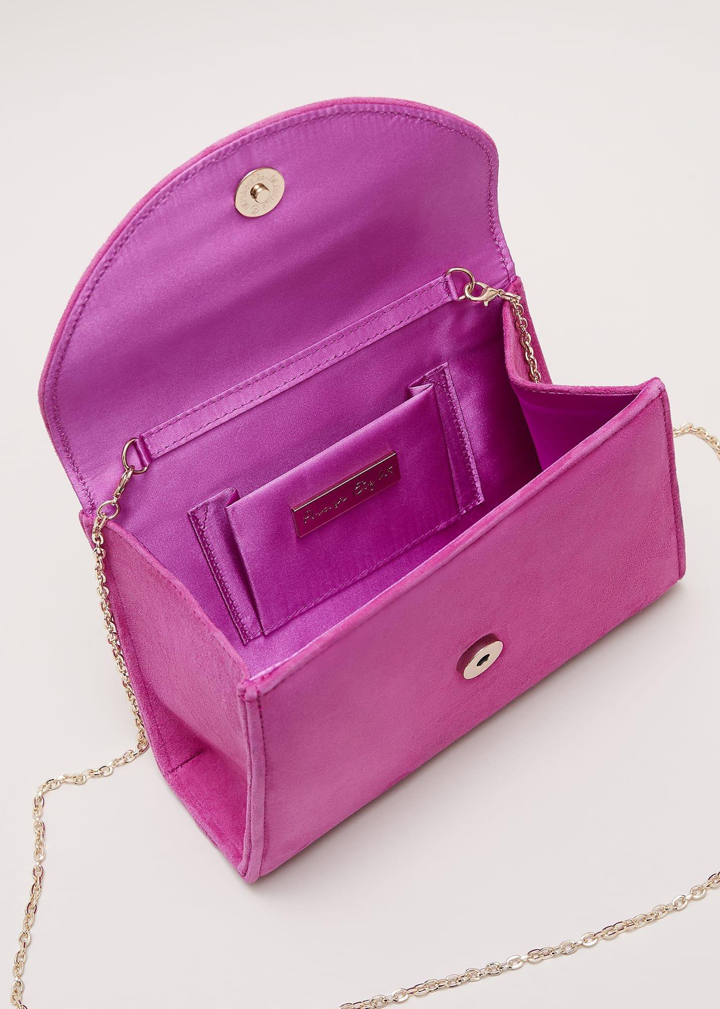 Ring Handle Suede Mini Bag