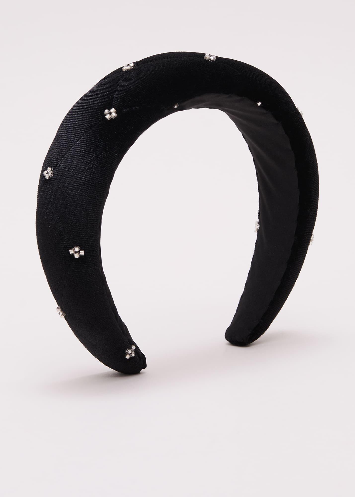 Black Mesh Sparkle Headband