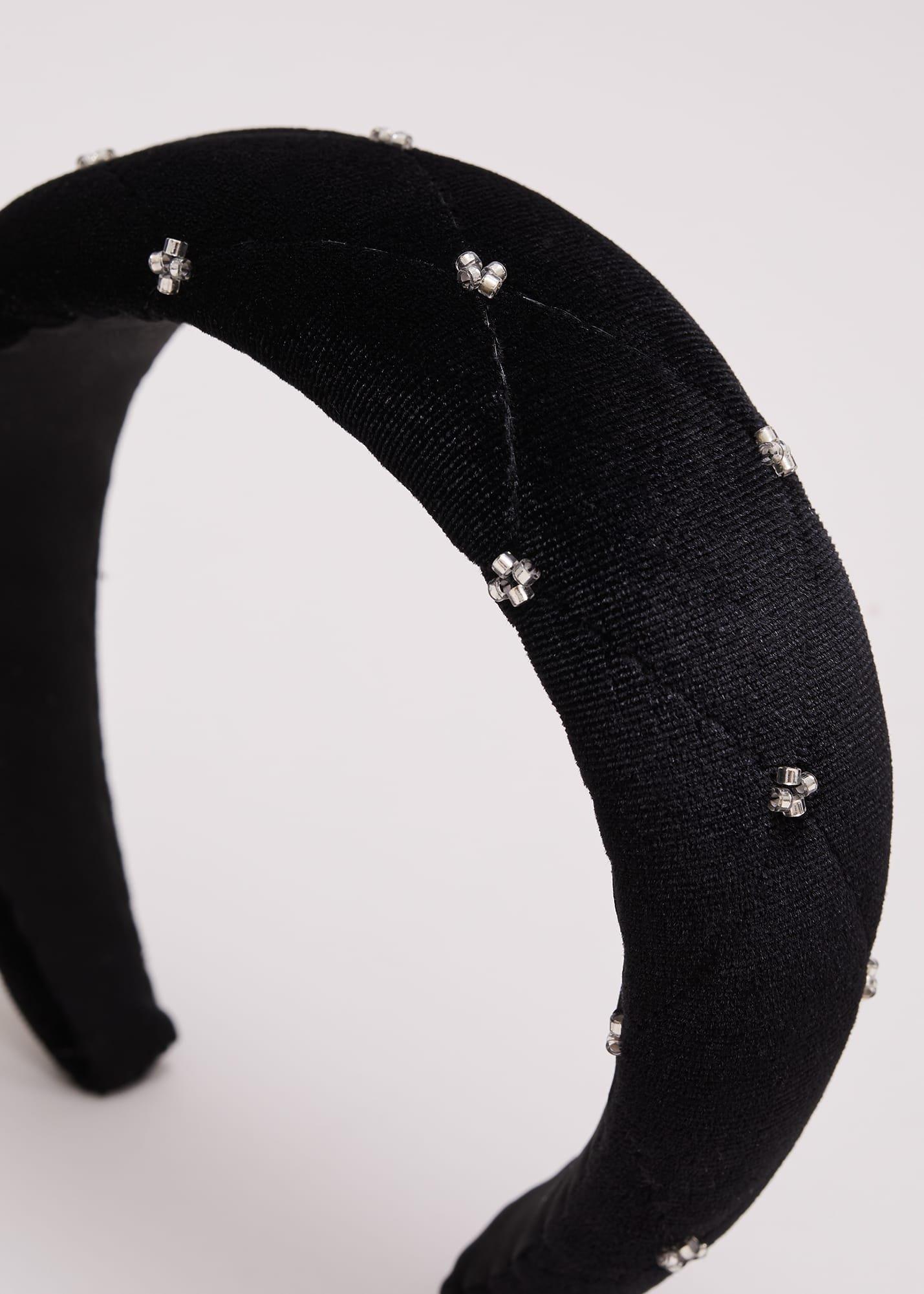 Black Mesh Sparkle Headband