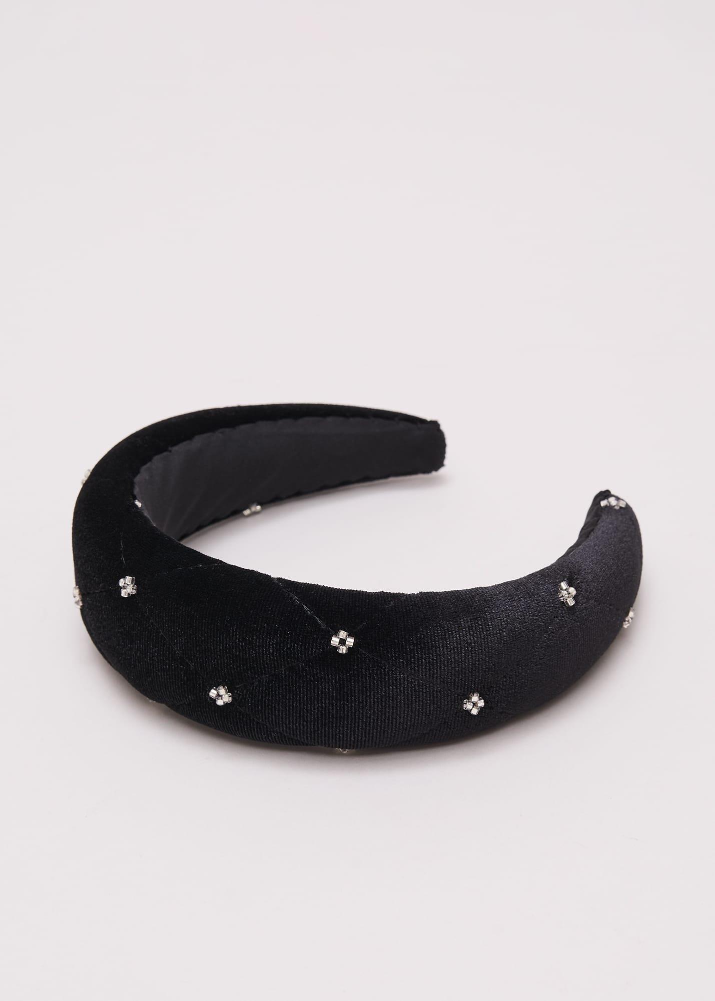 Black Mesh Sparkle Headband