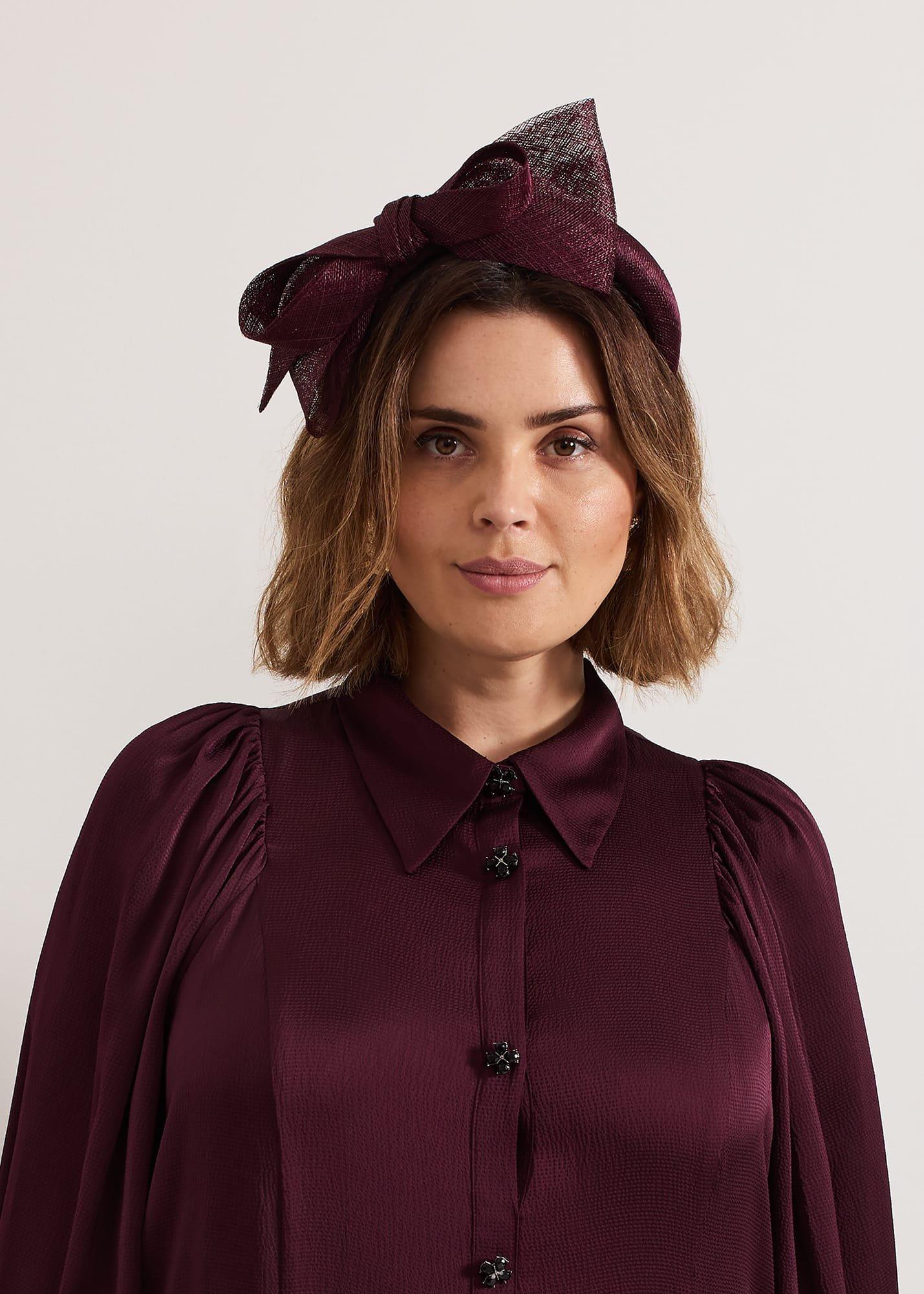 Purple Padded Bow Headband
